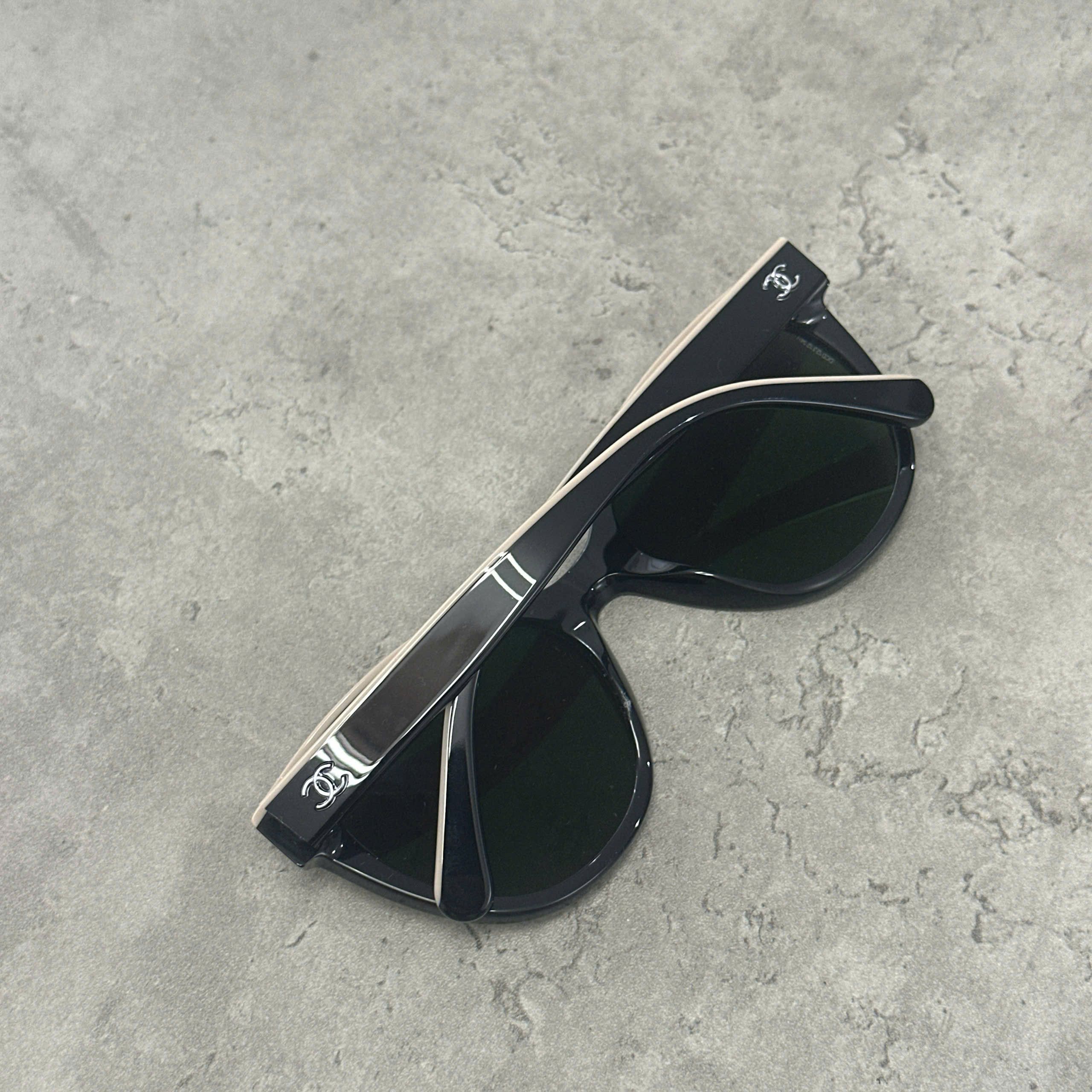 Chanel CHANEL 0CH5414 C534/3 Sunglasses BLACK/BEIGE Size ONE SIZE - 3 Thumbnail