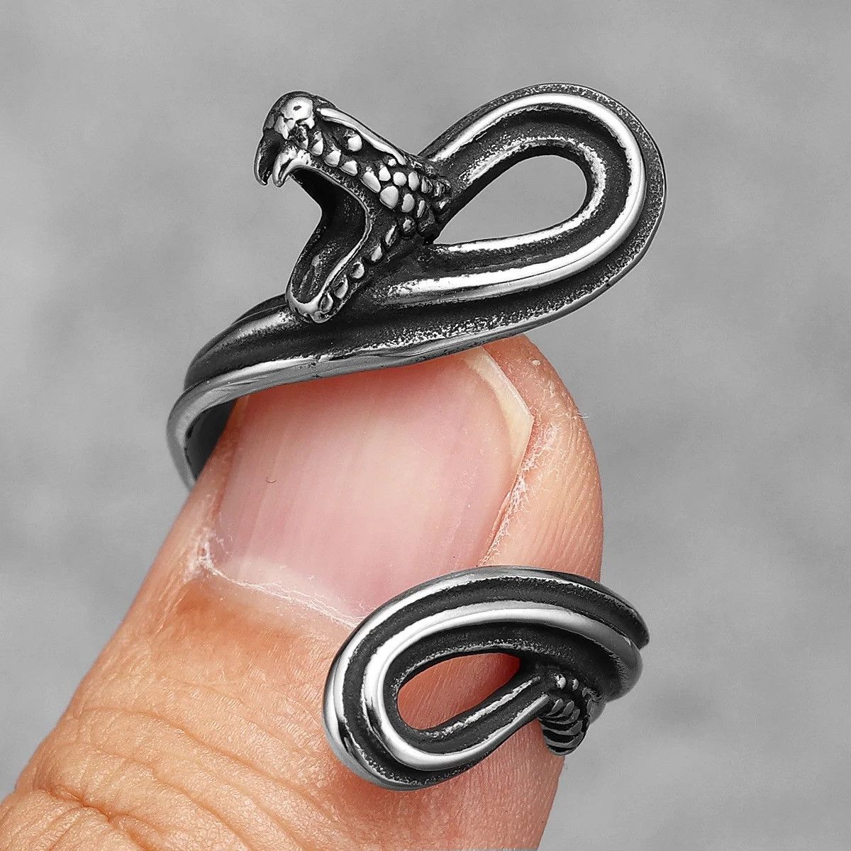 Jewelry Ferocious Snake Ring Size ONE SIZE - 2 Thumbnail