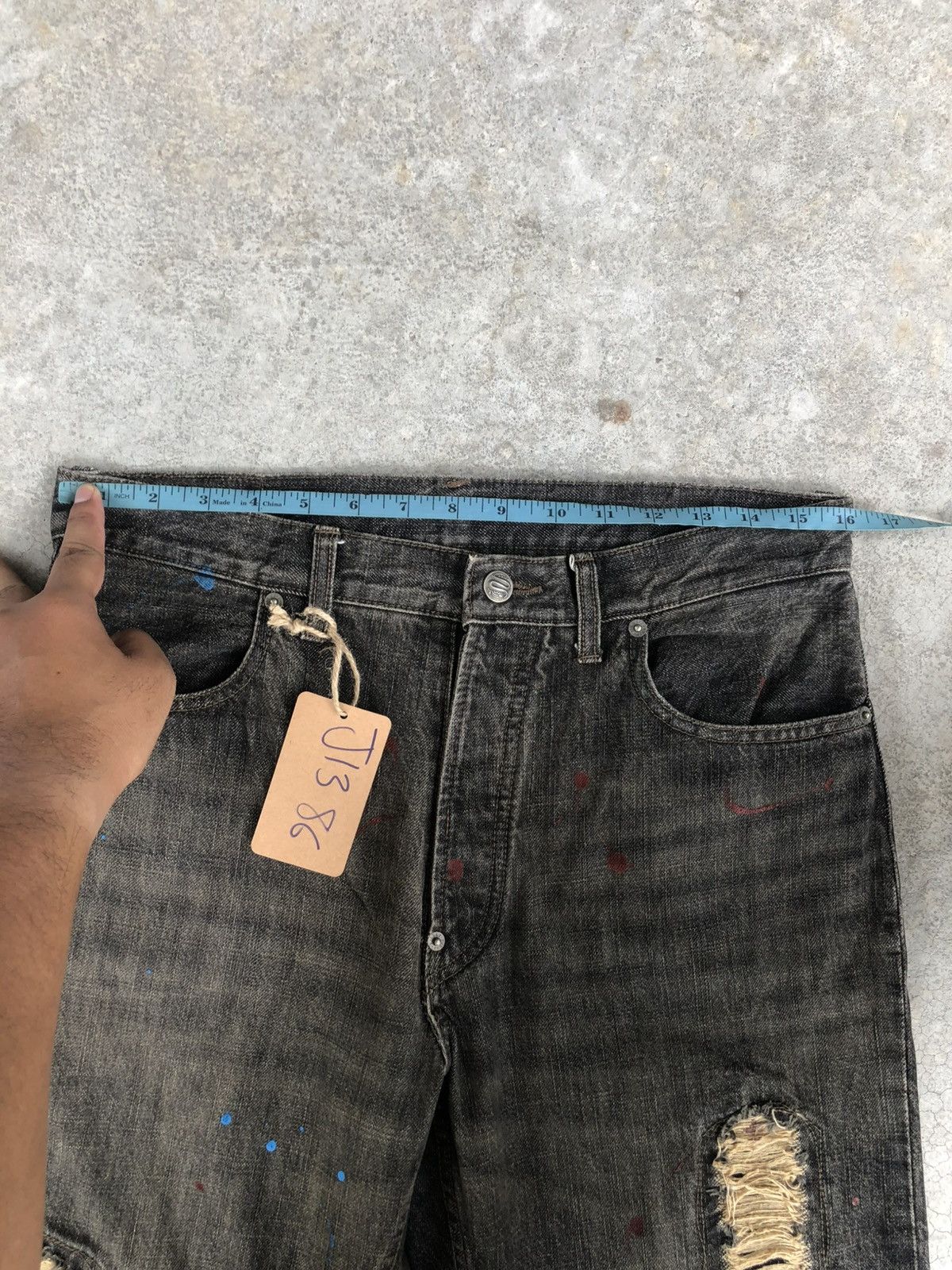 PPFM PPFM Punk Style Distressed Jeans Size US 32 / EU 48 - 22 Thumbnail