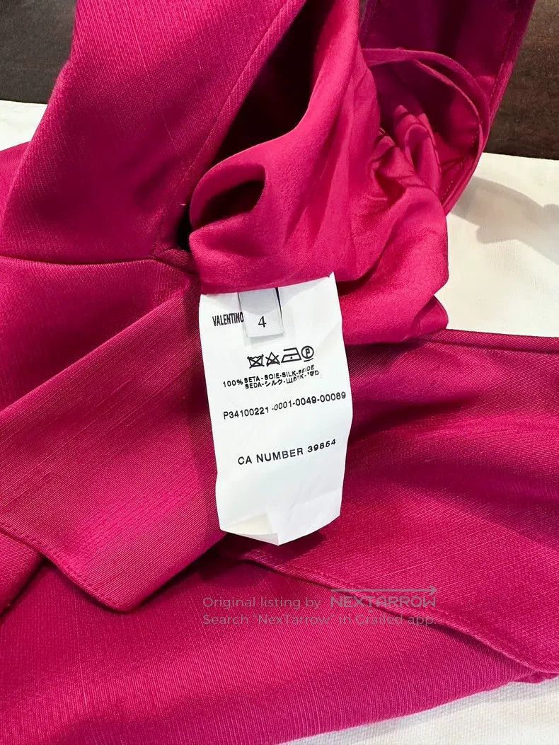 Valentino Valentino Heavy mulberry silk dress bow skirt Size S / US 4 / IT 40 - 4 Thumbnail
