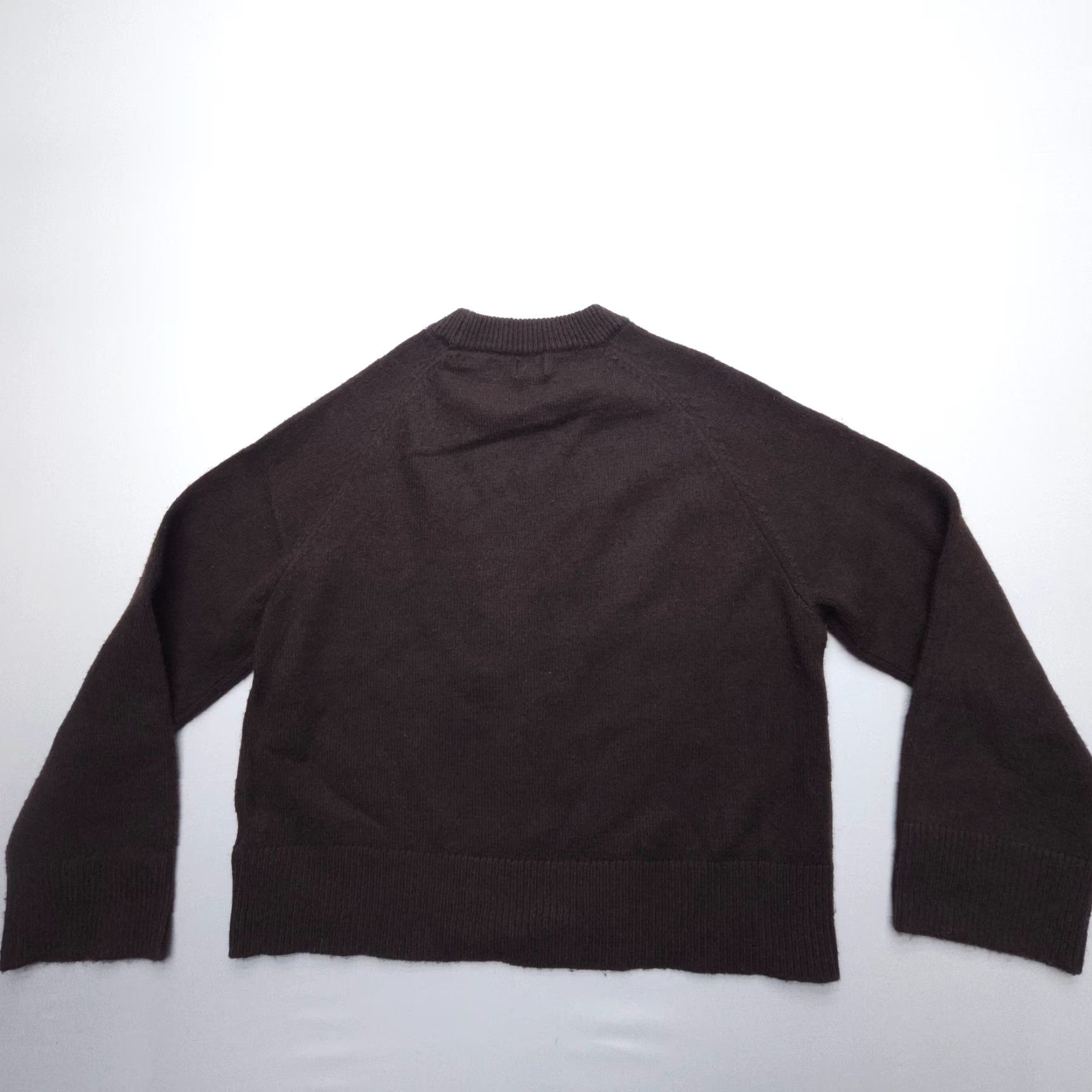 H&M H&M Pullover Sweater Womens M Brown Boxy Oversized Loose Sleeves Slouchy Casual Solid Knit Pullover City Size M / US 6-8 / IT 42-44 - 2 Thumbnail
