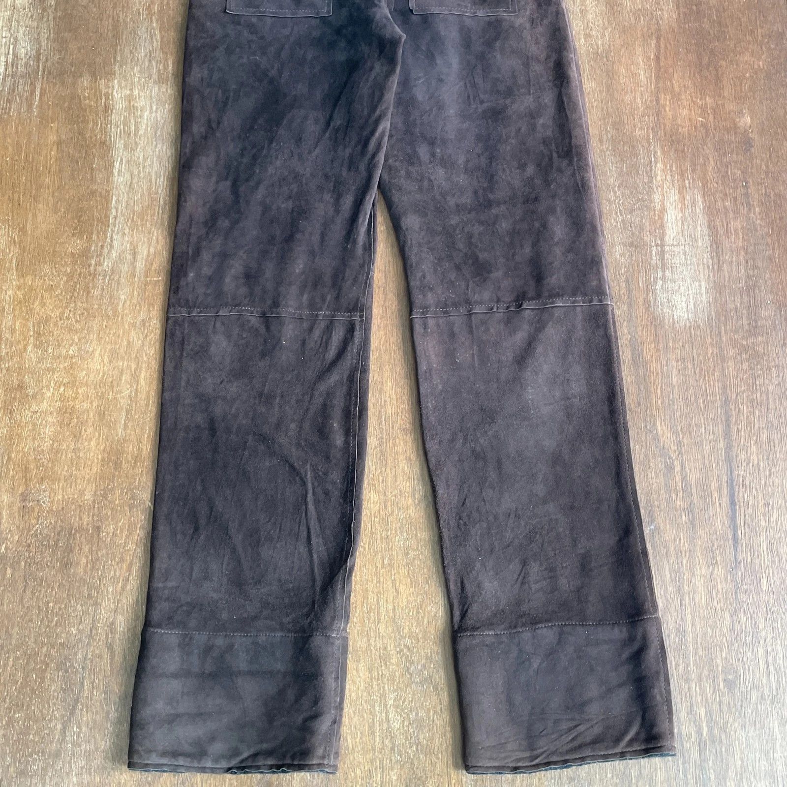 Dolce & Gabbana DOLCE&GABBANA Vera Pelle Real Leather Pants Size US 34 / EU 50 - 9 Thumbnail