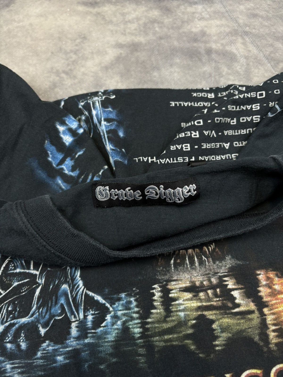 Band Tees × Vintage Grave Digger Band Rock Metal Tour Festival y2k 00s 2003 rare Size US XL / EU 56 / 4 - 6 Thumbnail