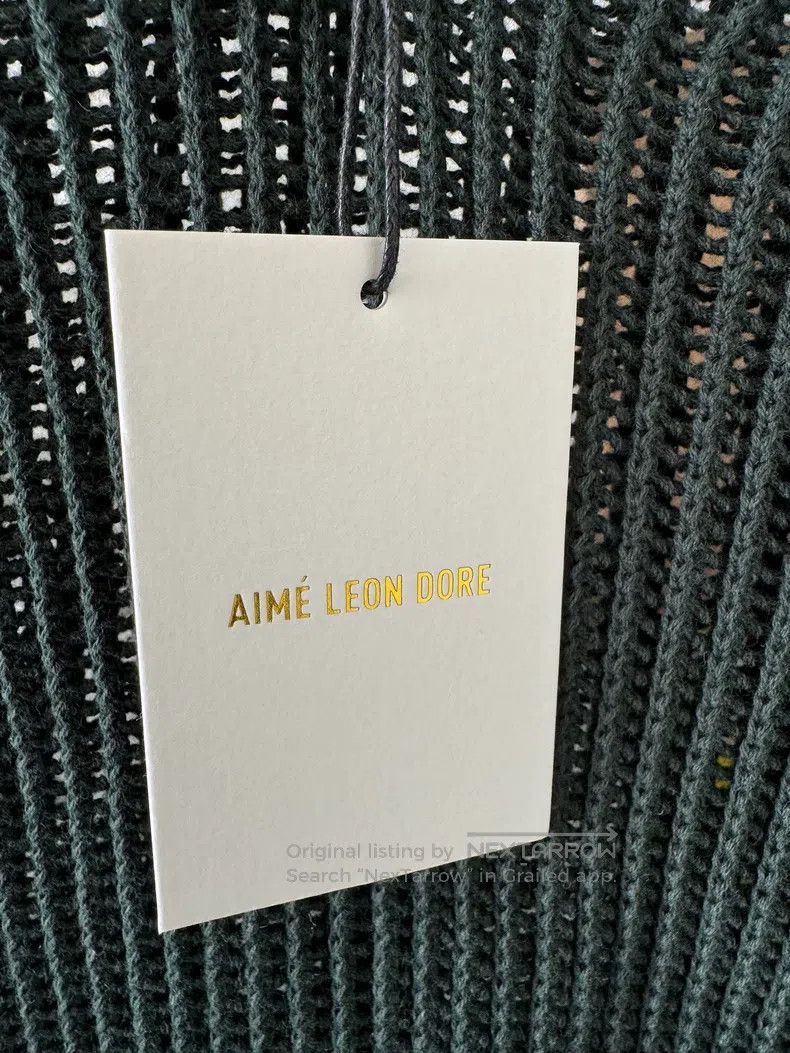 Aime Leon Dore Aime Leon Dore Knitted Open Collar Long Sleeve Size US XL / EU 56 / 4 - 6 Thumbnail