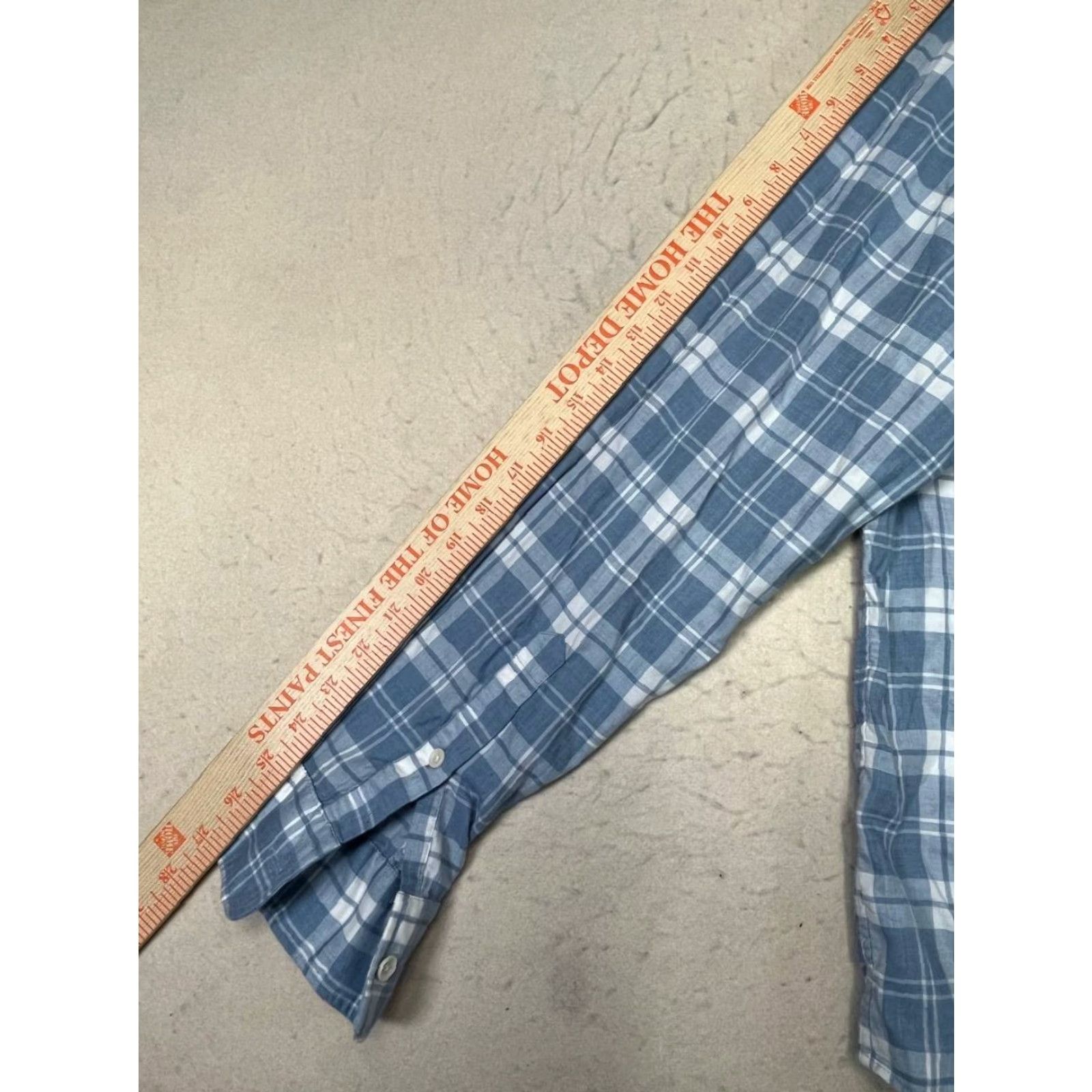Faherty Faherty Flannel Shirt Button-Up Long Sleeve Plaid Stretch 2XL Men Blue and White Size US XXL / EU 58 / 5 - 3 Thumbnail