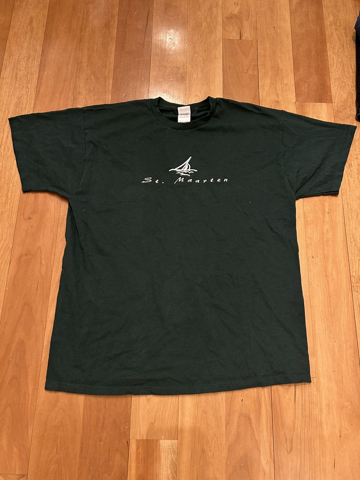 Hanes × Vintage Vintage Green Tshirt Size US L / EU 52-54 / 3 - 1 Thumbnail