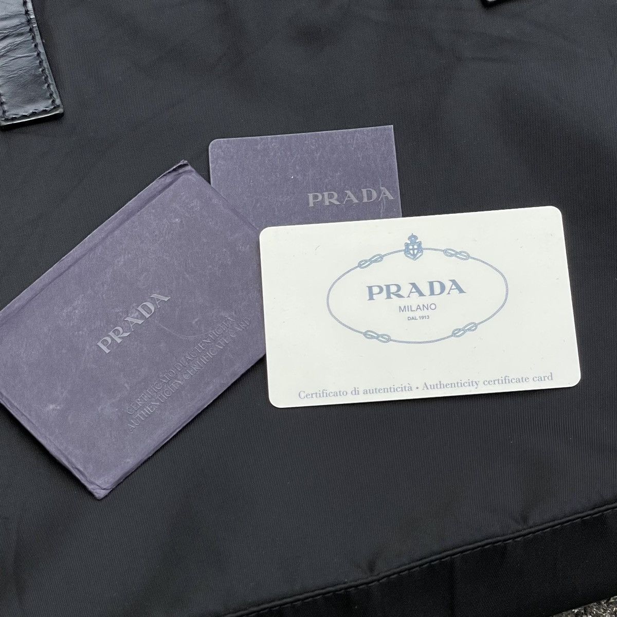 Prada Prada Black Nylon Tote Size ONE SIZE - 3 Thumbnail