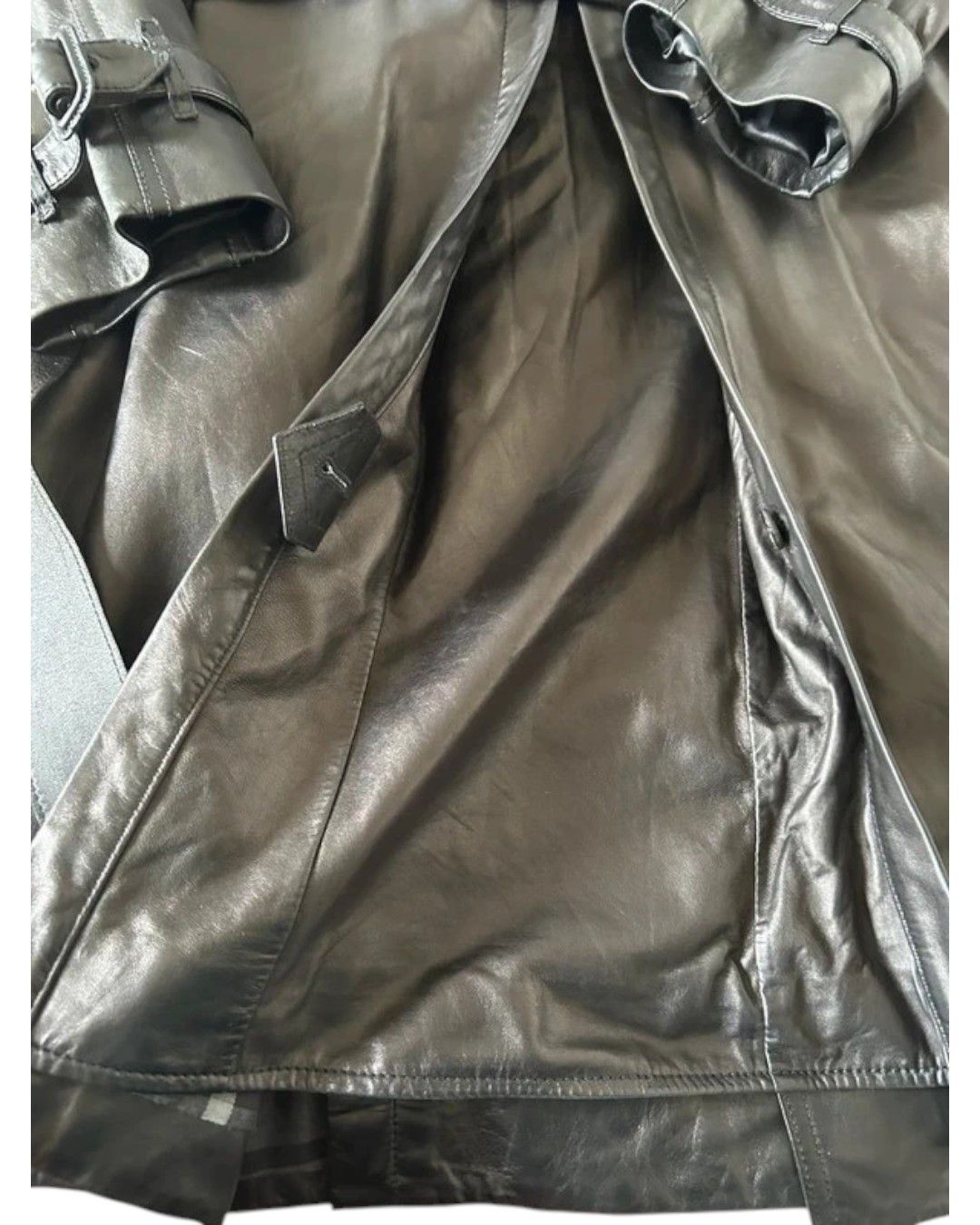 Burberry Prorsum VINTAGE LEATHER TRENCH COAT Size US M / EU 48-50 / 2 - 5 Thumbnail