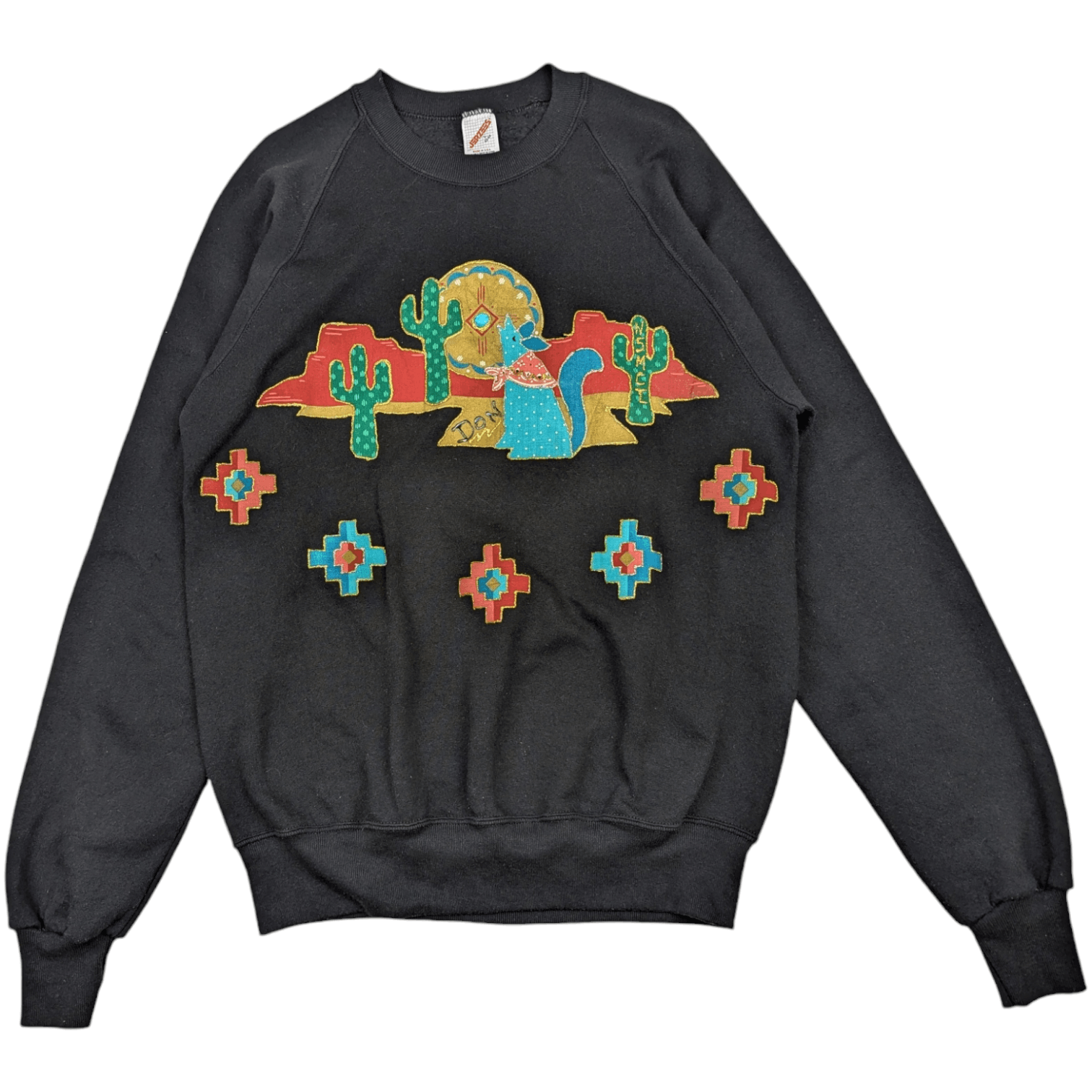 Jerzees Vintage 90's JERZEES Cactus Custom Jumper Sweatshirt Size US L / EU 52-54 / 3 - 2 Thumbnail