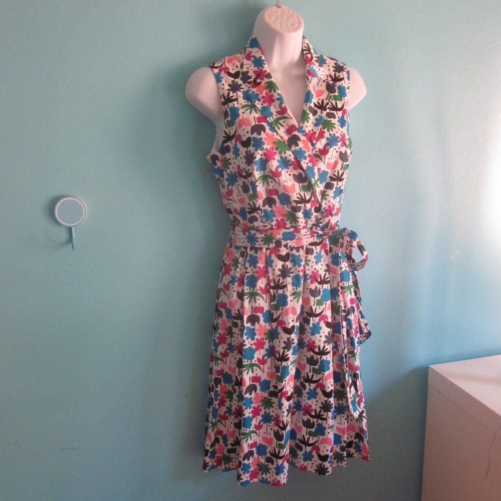Anne Klein Anne Klein Floral Cotton Dress Size 4 Size S / US 4 / IT 40 - 9 Thumbnail