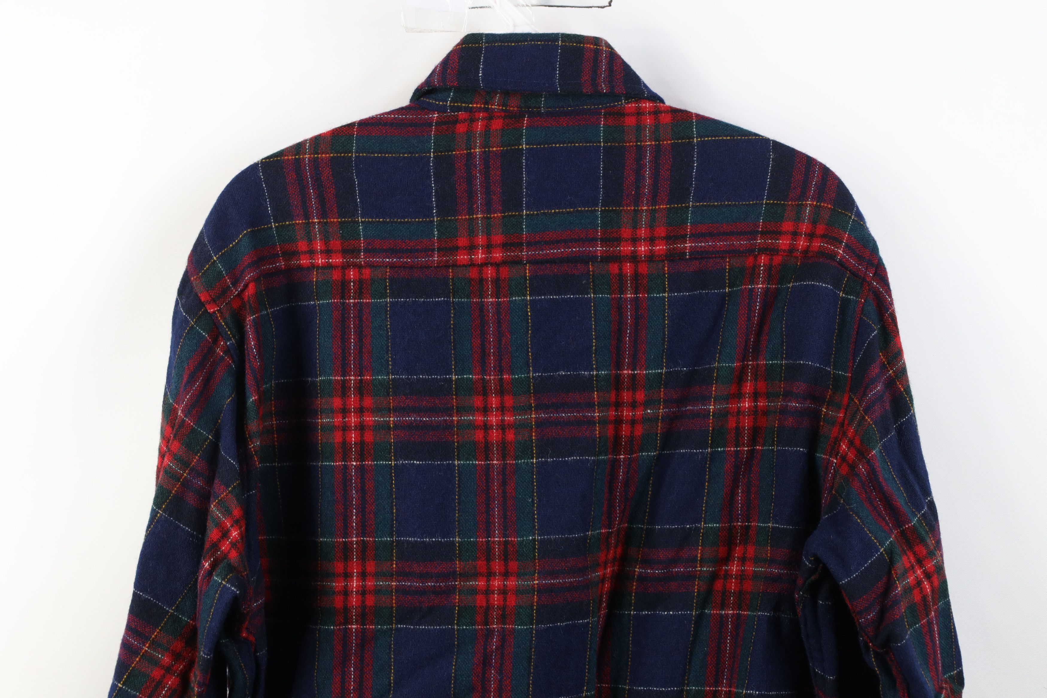 Vintage Vintage 70s Streetwear Knit Board Button Shirt Plaid Size US M / EU 48-50 / 2 - 11 Thumbnail