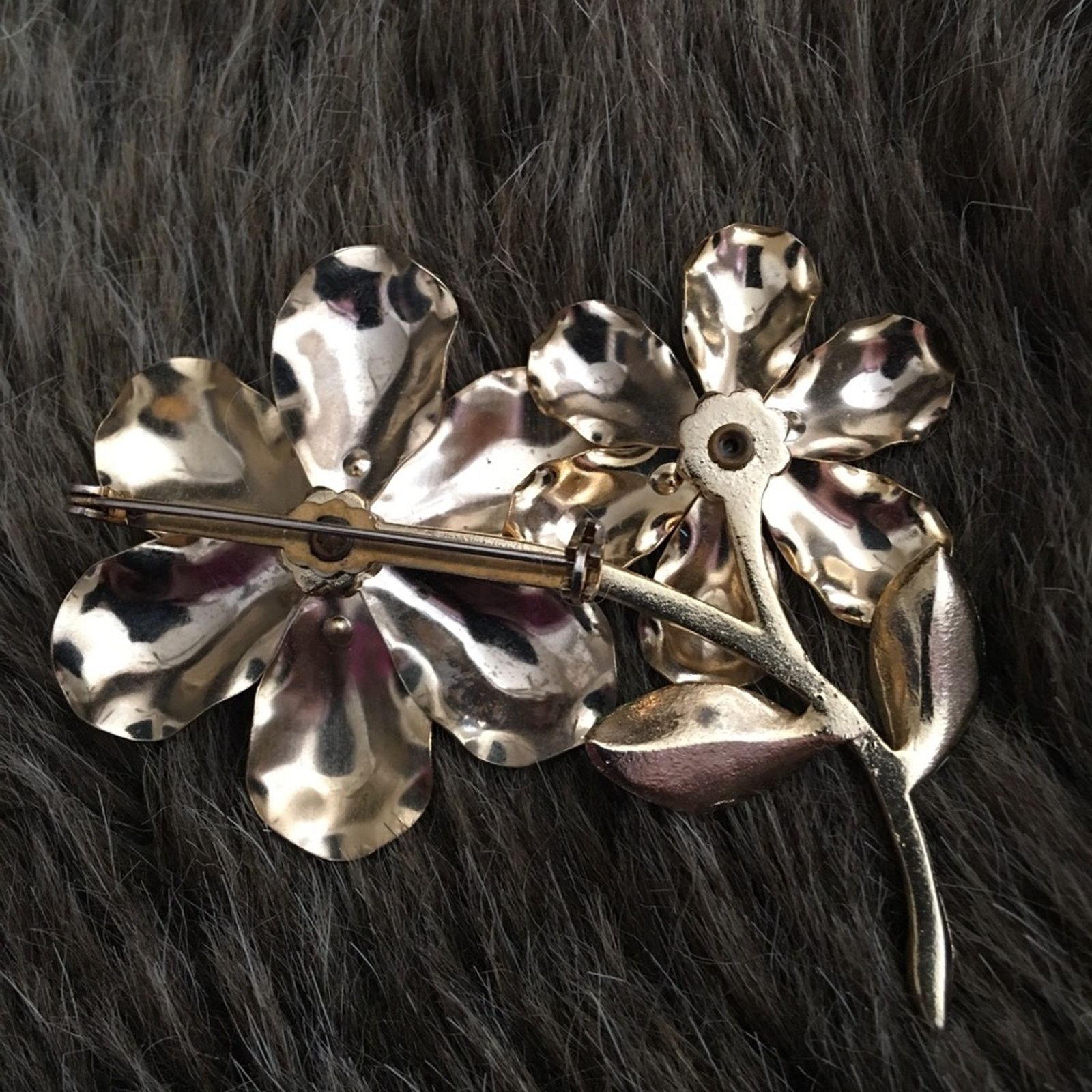 Vintage Vintage 60s painted flower brooch Size ONE SIZE - 4 Thumbnail
