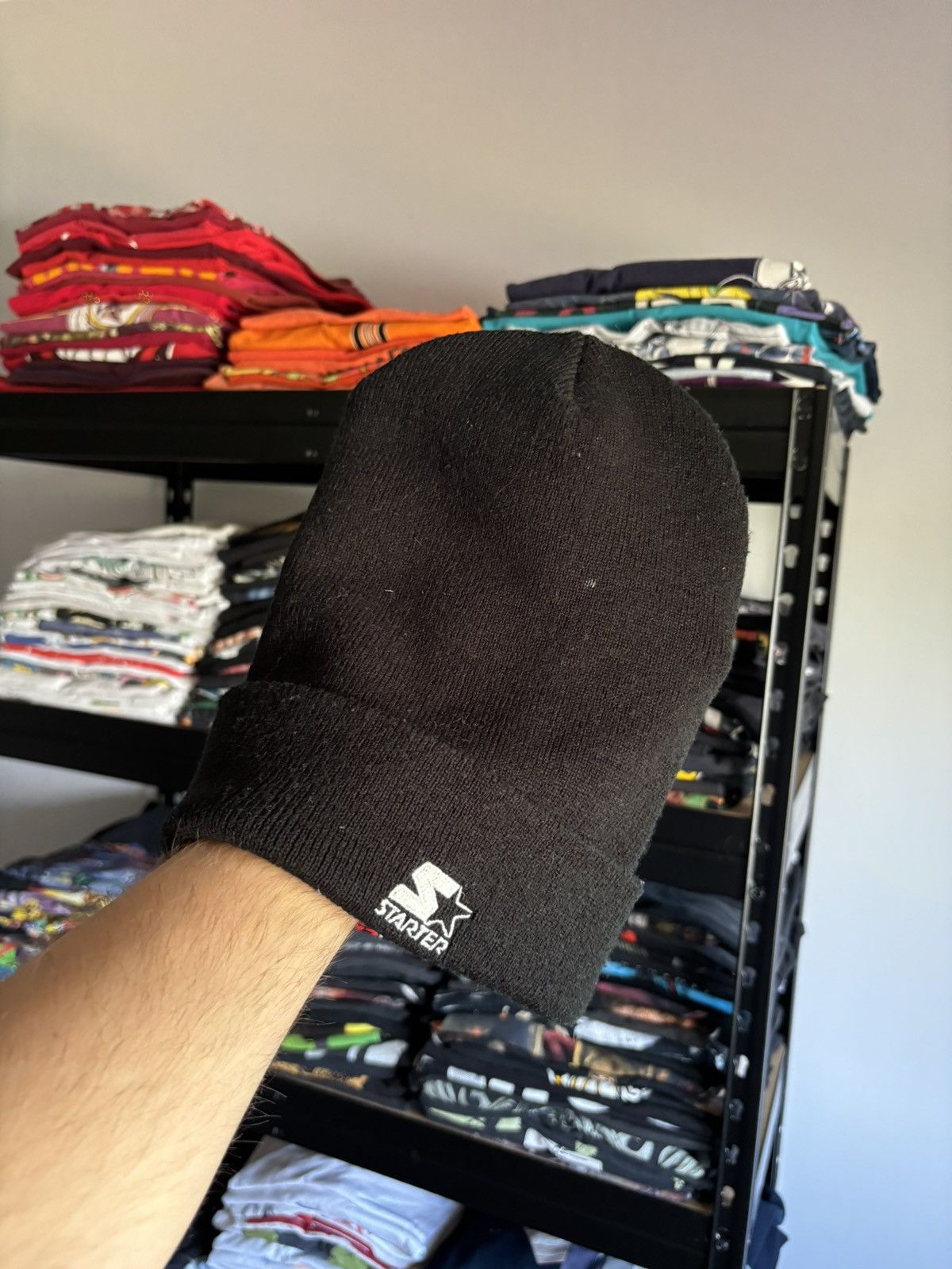 NBA × Vintage Vintage 1990s chicago bulls nba starter black USA beanie Size ONE SIZE - 2 Thumbnail