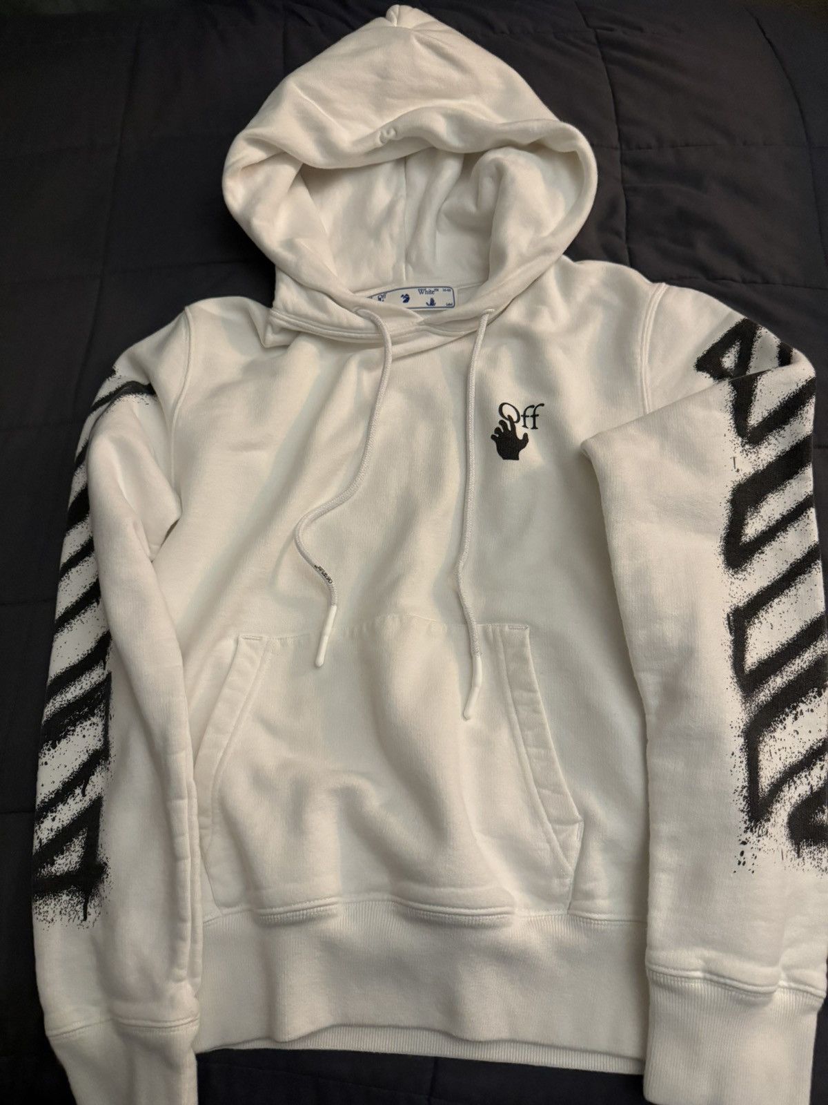 image of Off White Off-White Spray Marker Hoodie, Men's (Size XS)