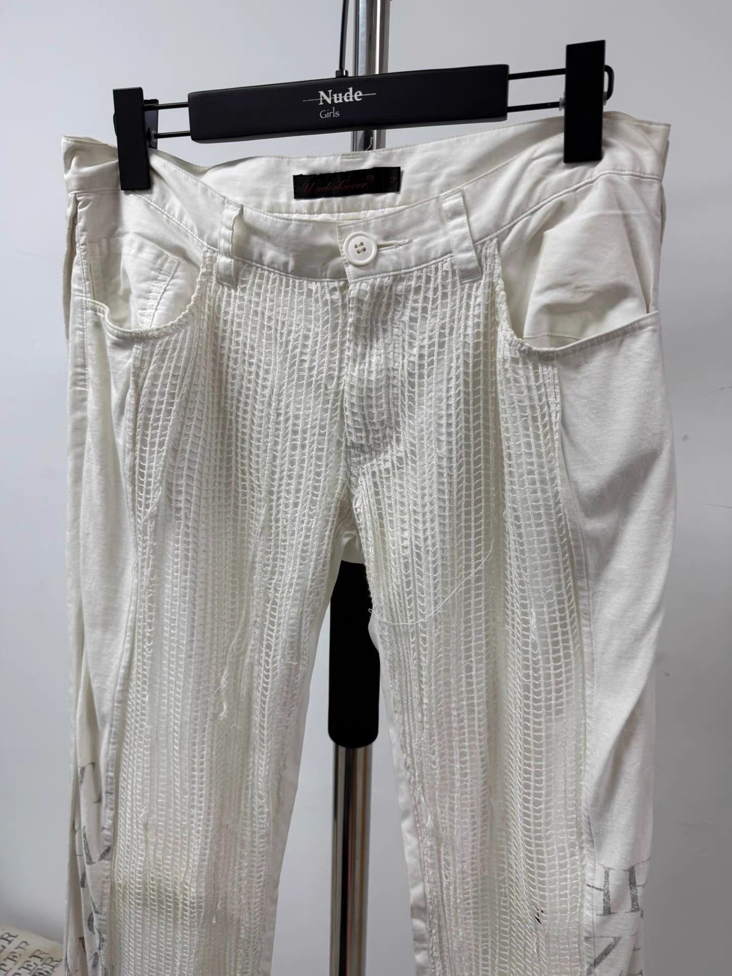 Undercover Undercover 06SS T Stage Plaid Mesh Pants K20 Size 24" / US 00 / IT 34 - 2 Thumbnail