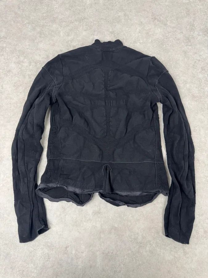 Marithe + Francois Girbaud 2000s Marithé + François Girbaud Abstract Black Jacket Size M / US 6-8 / IT 42-44 - 4 Thumbnail