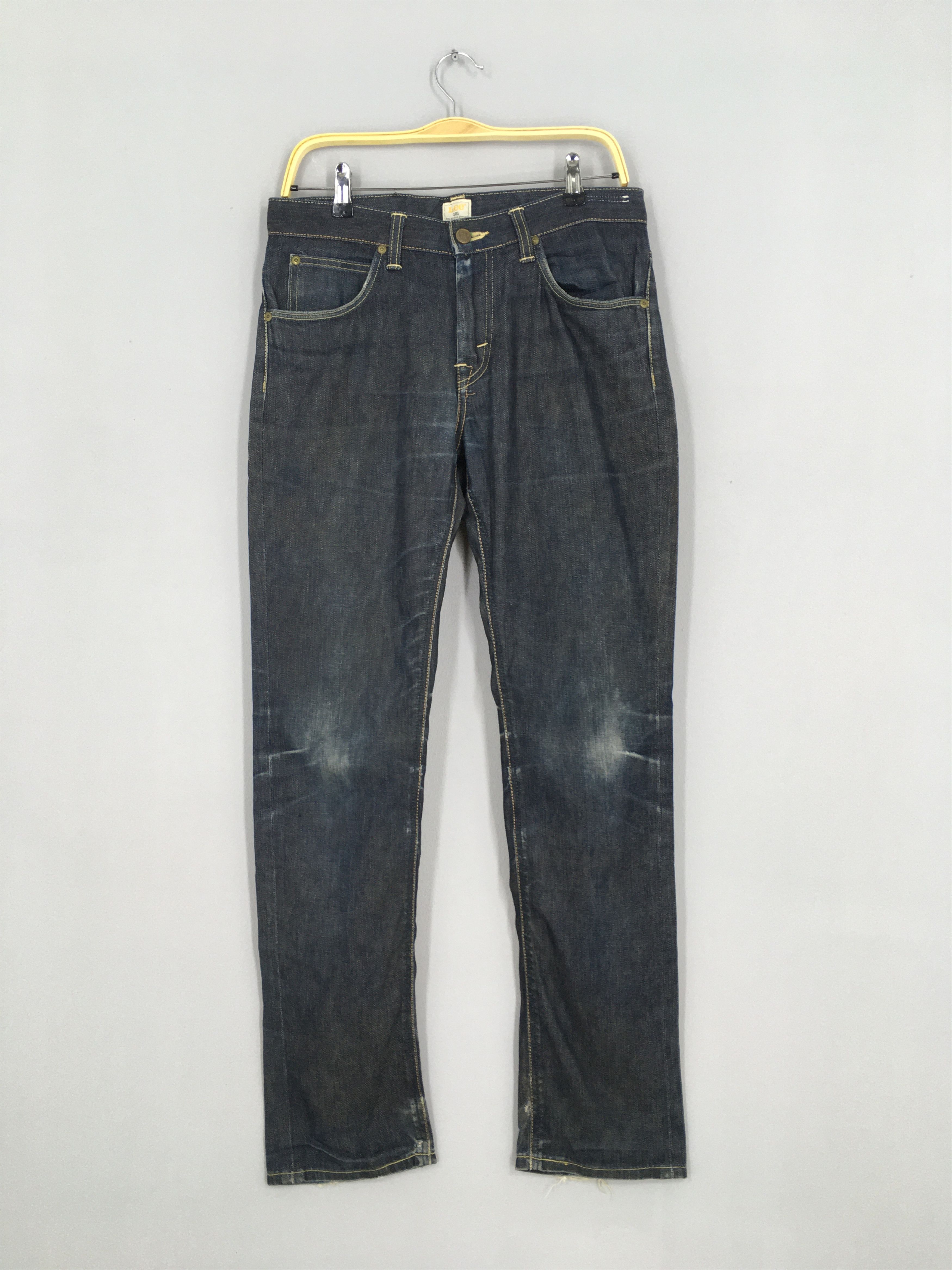 image of Size 32X31 Vintage Lee 101 Black Jeans Slim Fit, Men's