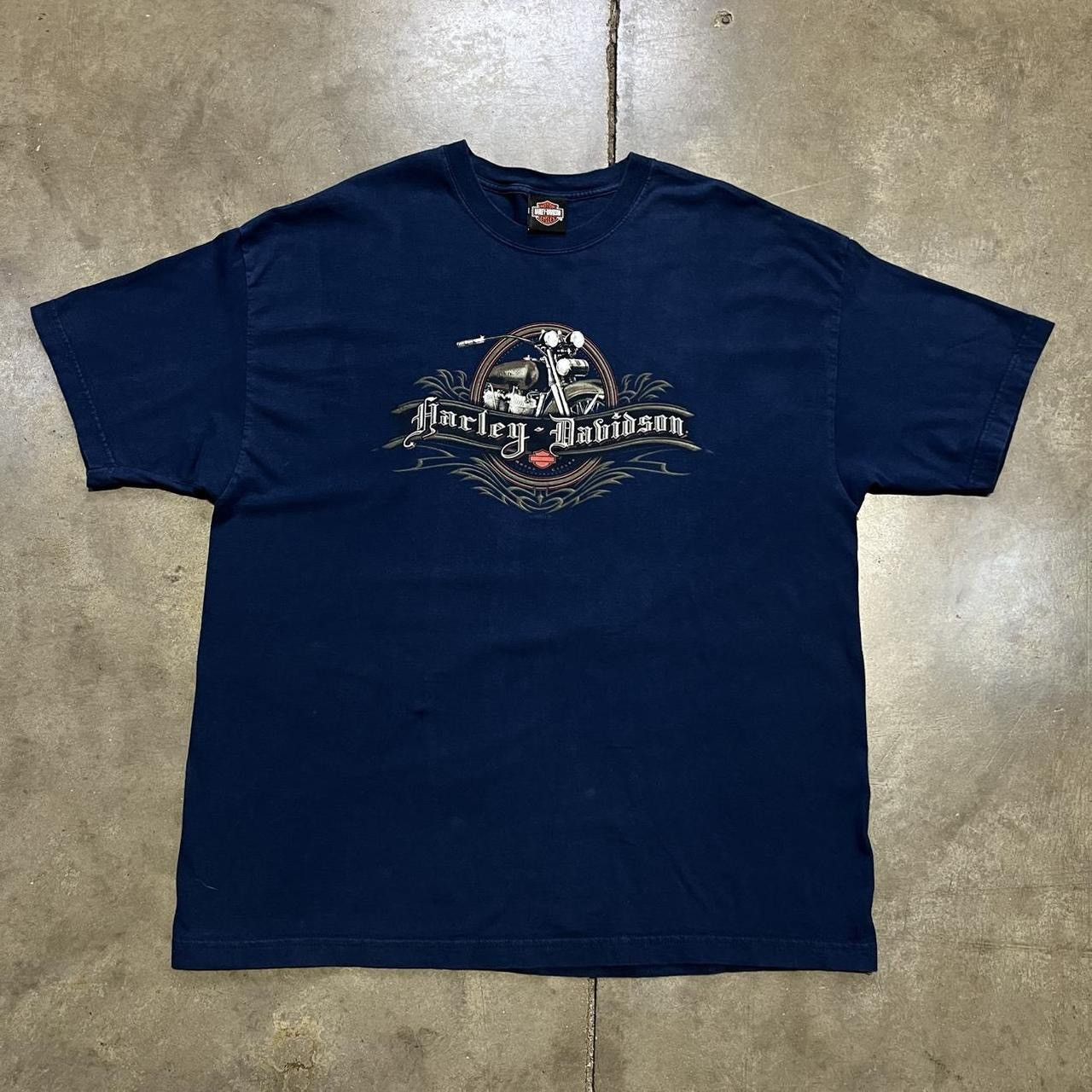 Harley Davidson Vintage Harley Davidson Motorcycle T shirt Tribal Biker Iowa Size US XXL / EU 58 / 5 - 1 Thumbnail