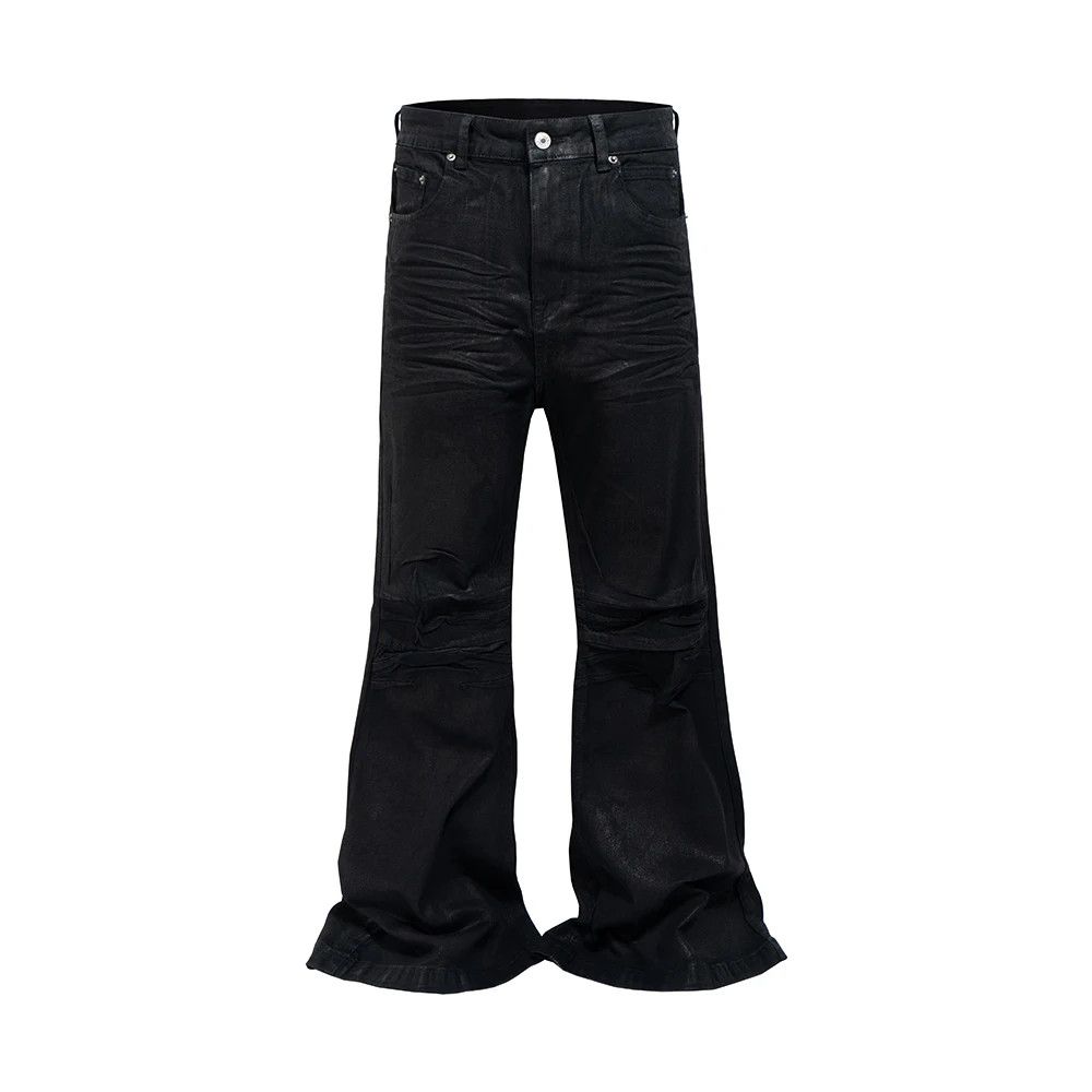Designer × Jean Streetwear Baggy Casual Flare Pants Size US 33 - 1 Thumbnail