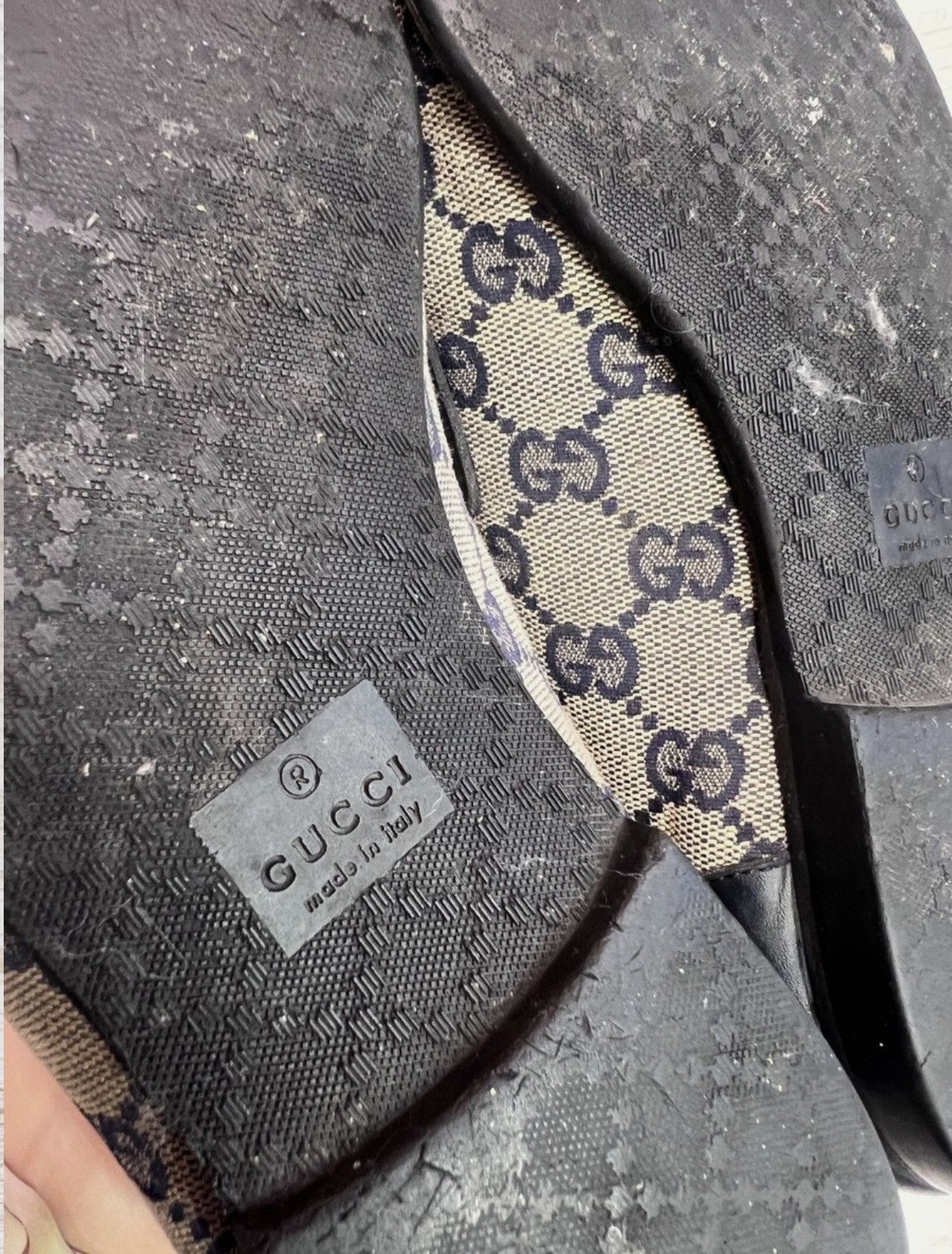 Gucci Gucci canvas GG monogram horsebit jordaan loafers slip on 41 Size US 8 / EU 41 - 13 Thumbnail