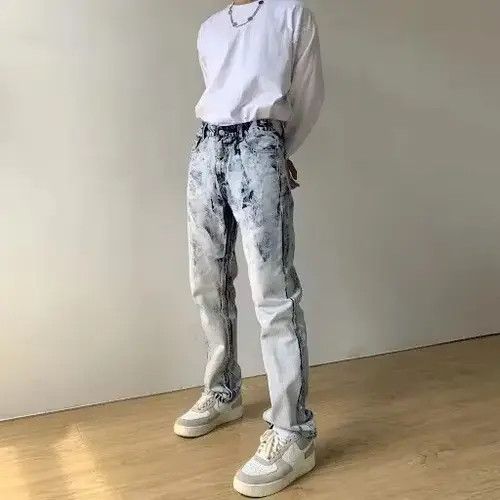 VIBE Acid Wash Denim Jeans Size US 28 / EU 44 - 2 Thumbnail