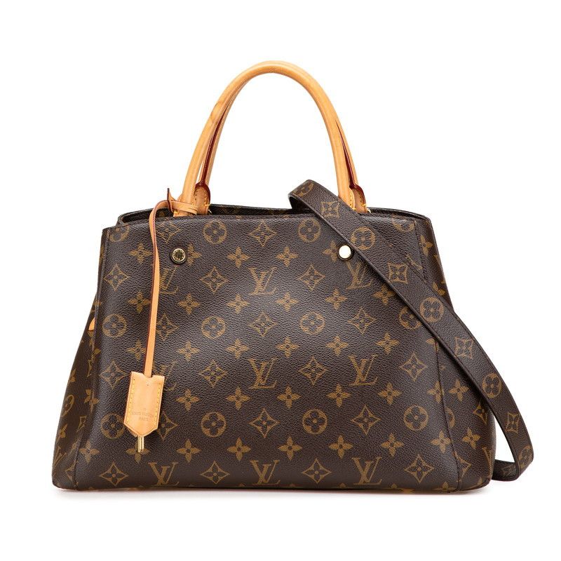 Louis Vuitton Louis Vuitton Monogram 2Way Bag Canvas Shoulder Bag M41056 in Brown, Women's