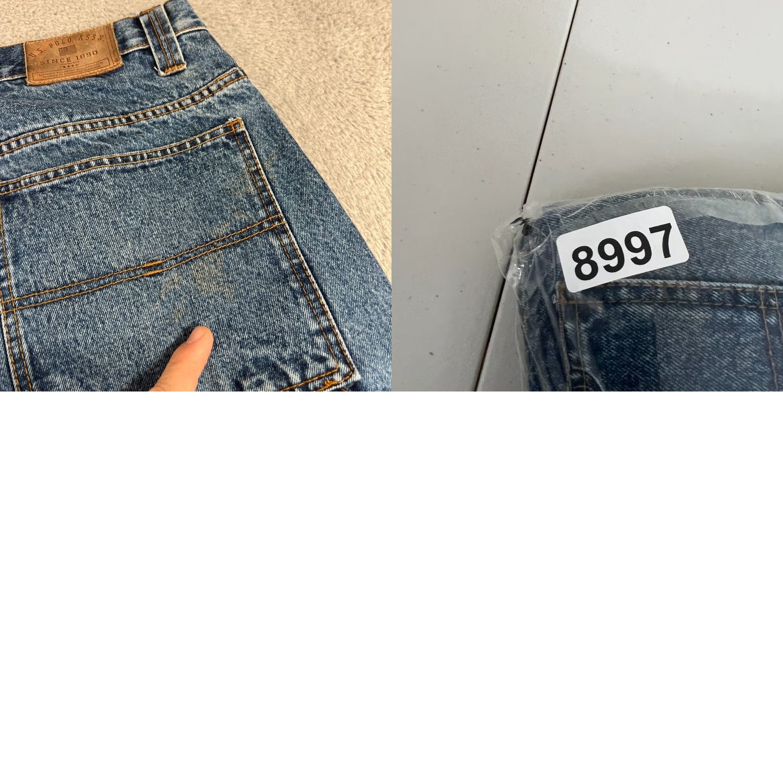 Vintage VTG US Polo Assn Jeans 38x30 Carpenter Wide Leg Baggy Distressed Men Jeans 90s Logo Retro Hip Hop Workwear Blue Denim Short Description Not Included Size US M / EU 48-50 / 2 - 11 Thumbnail