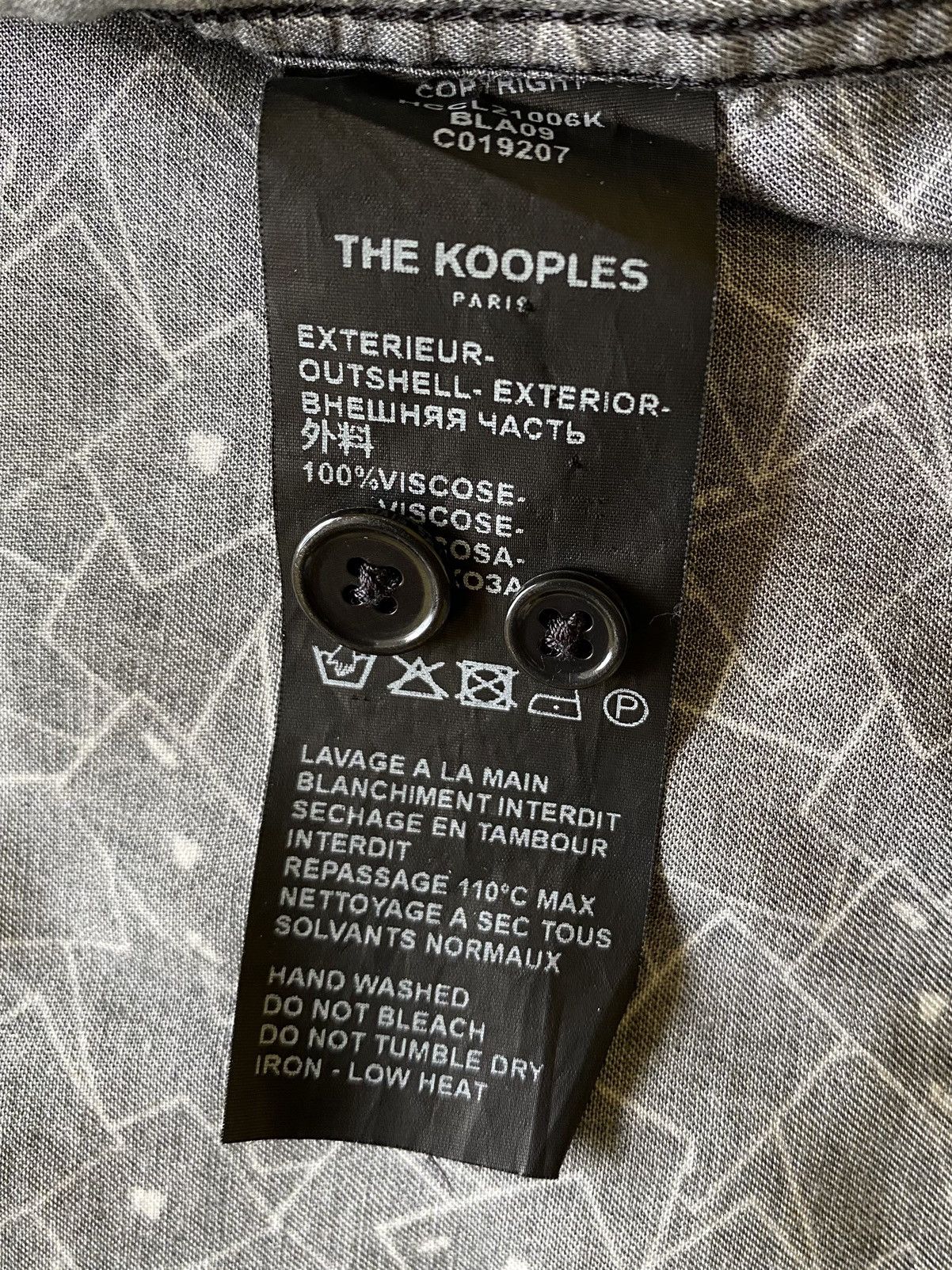The Kooples The Kooples Paris Card Print Long Sleeve Button Up Shirt Size US M / EU 48-50 / 2 - 5 Thumbnail