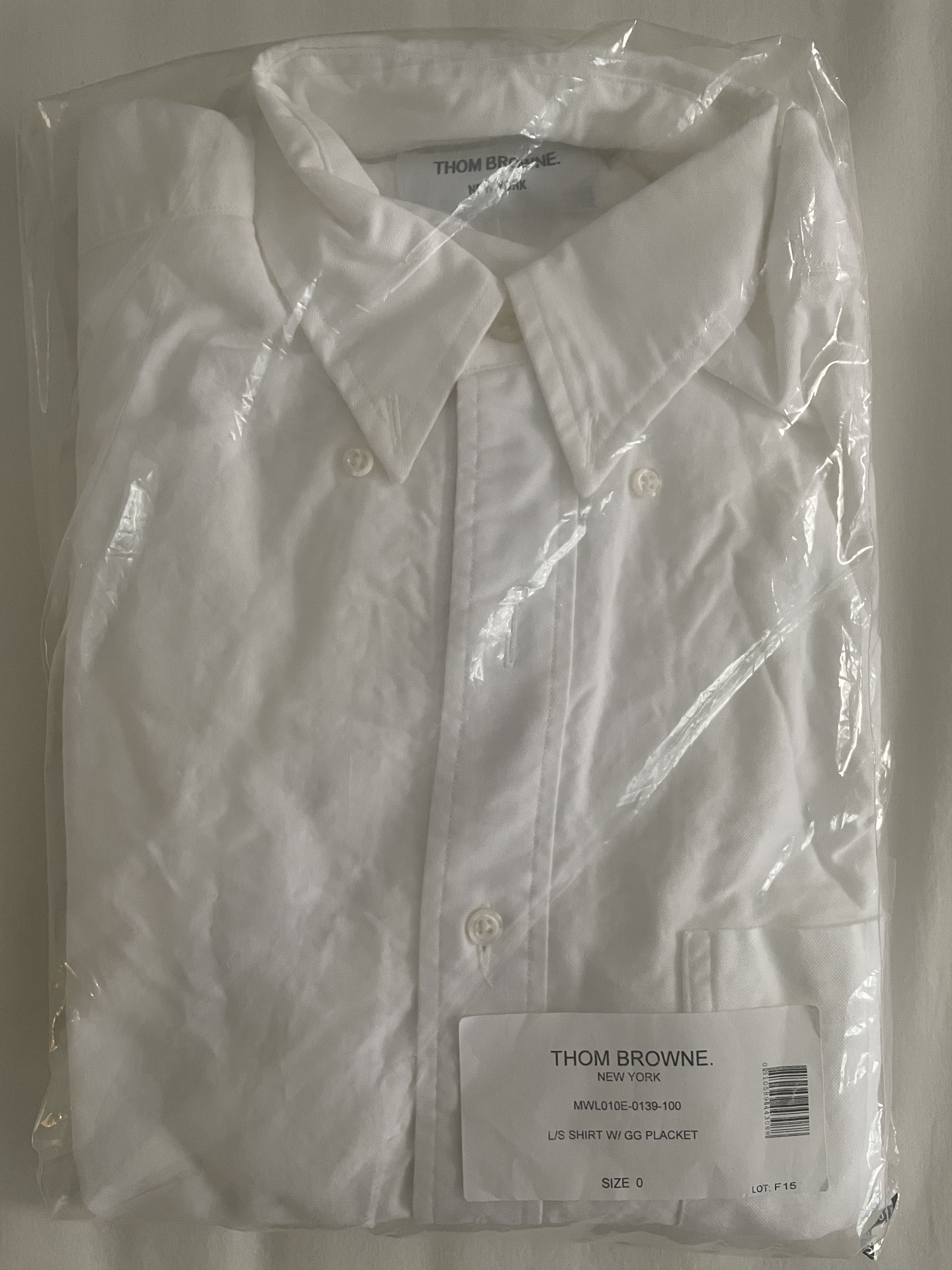 Thom Browne NWT Thom Browne Classic Oxford Shirt w/Grosgrain Placket Size US XS / EU 42 / 0 - 5 Thumbnail