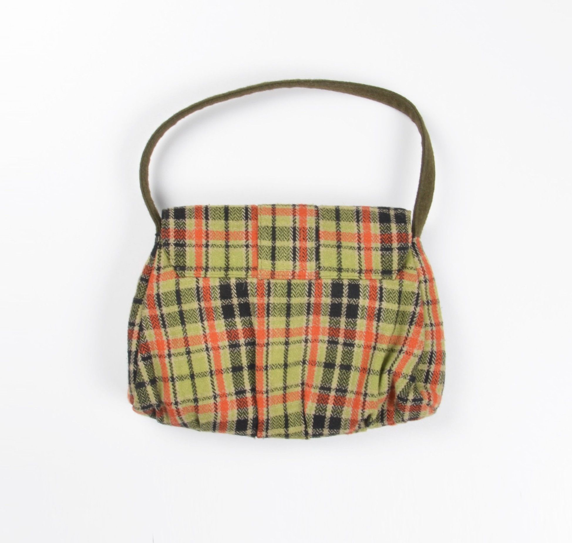 Other Per Una Y2K Tartan Plaid Mini Wool Top Handle Clasp Handbag Size ONE SIZE - 2 Thumbnail