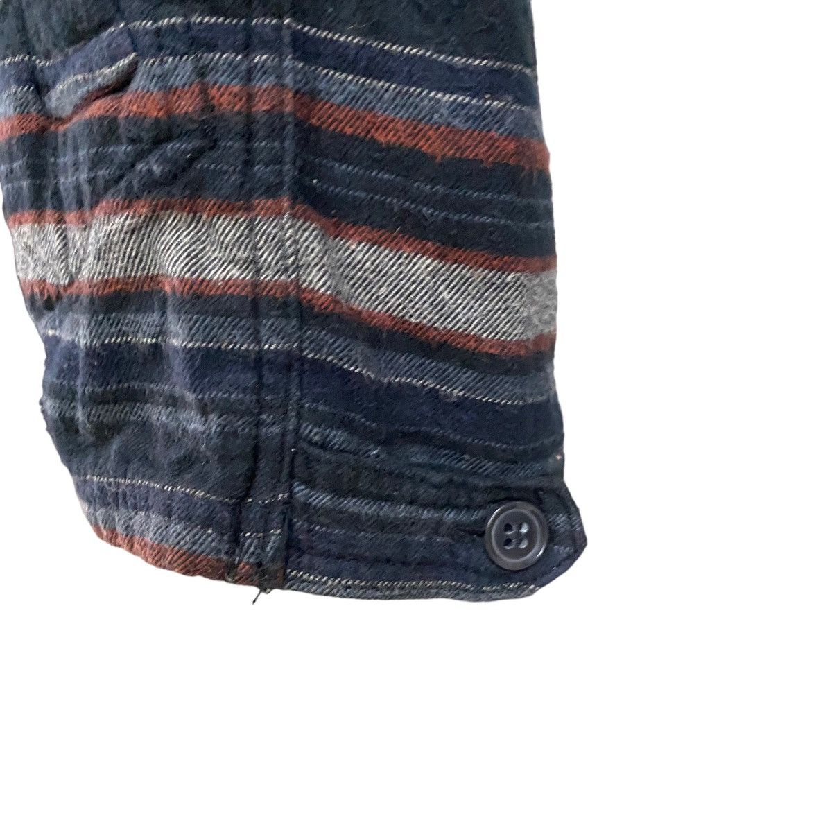 Global Work × Japanese Brand Global Work Stripe cotton jacket button up Size US L / EU 52-54 / 3 - 8 Thumbnail