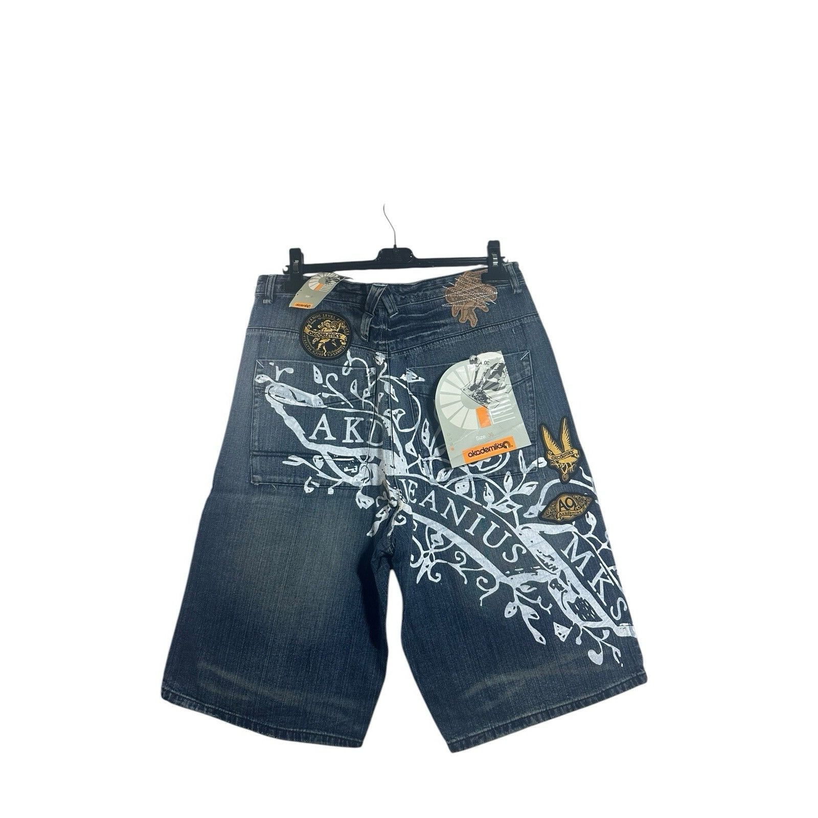 Akademiks Vintage Akademiks Jean Shorts Jorts Y2K Hip Hop Baggy Skater Size US 36 / EU 52 - 2 Thumbnail