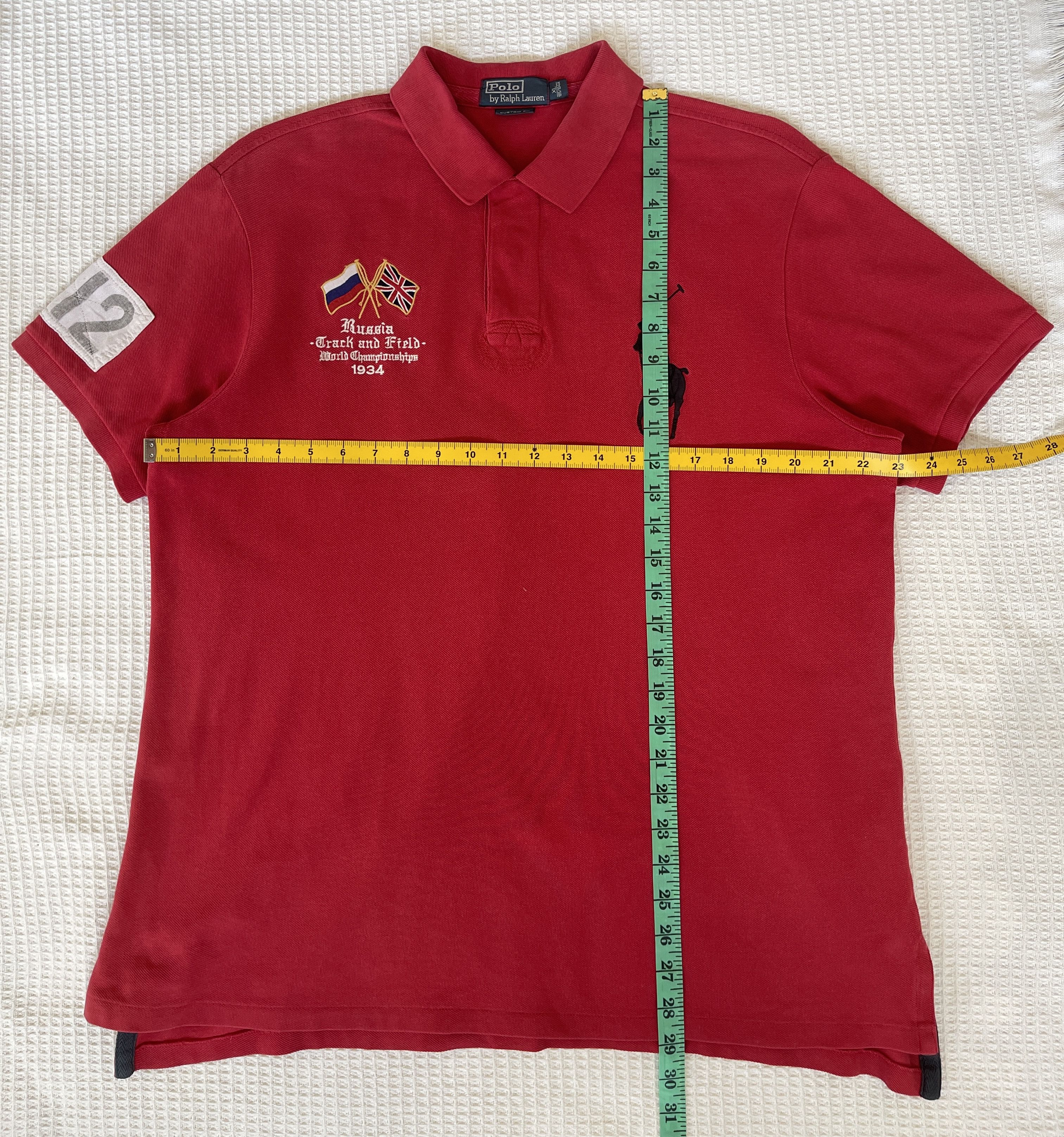 Polo Ralph Lauren Embroidery🔥POLO RALPH LAUREN🔥Chief Keef RUSSIA 012 Polo Tee Size US XL / EU 56 / 4 - 18 Thumbnail