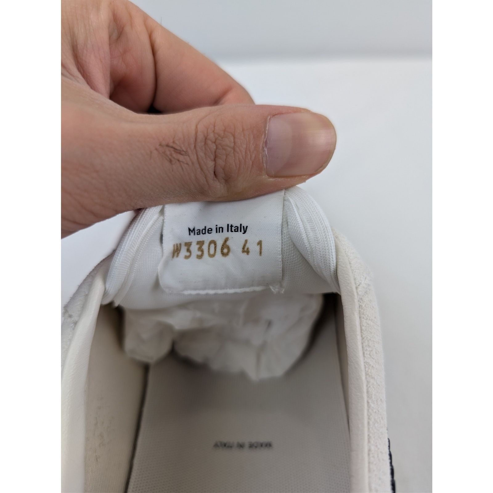 Tom Ford o1rshd1 Jarvis low-top canvas and leather sneakers in white Size US 8 / EU 41 - 16 Thumbnail