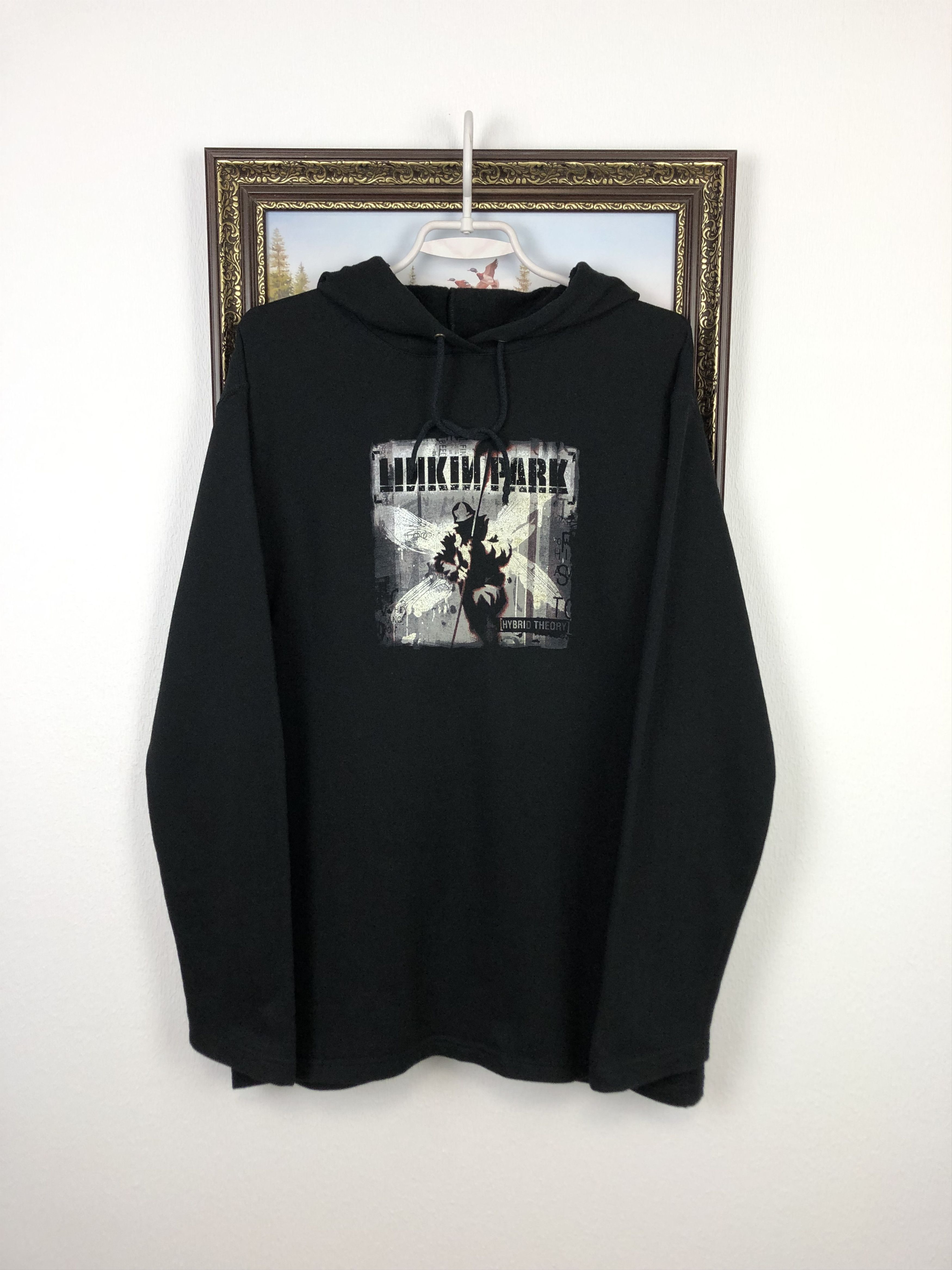 Vintag Linkin Park Hybrid Theory Hoodie Over Print Band Rare