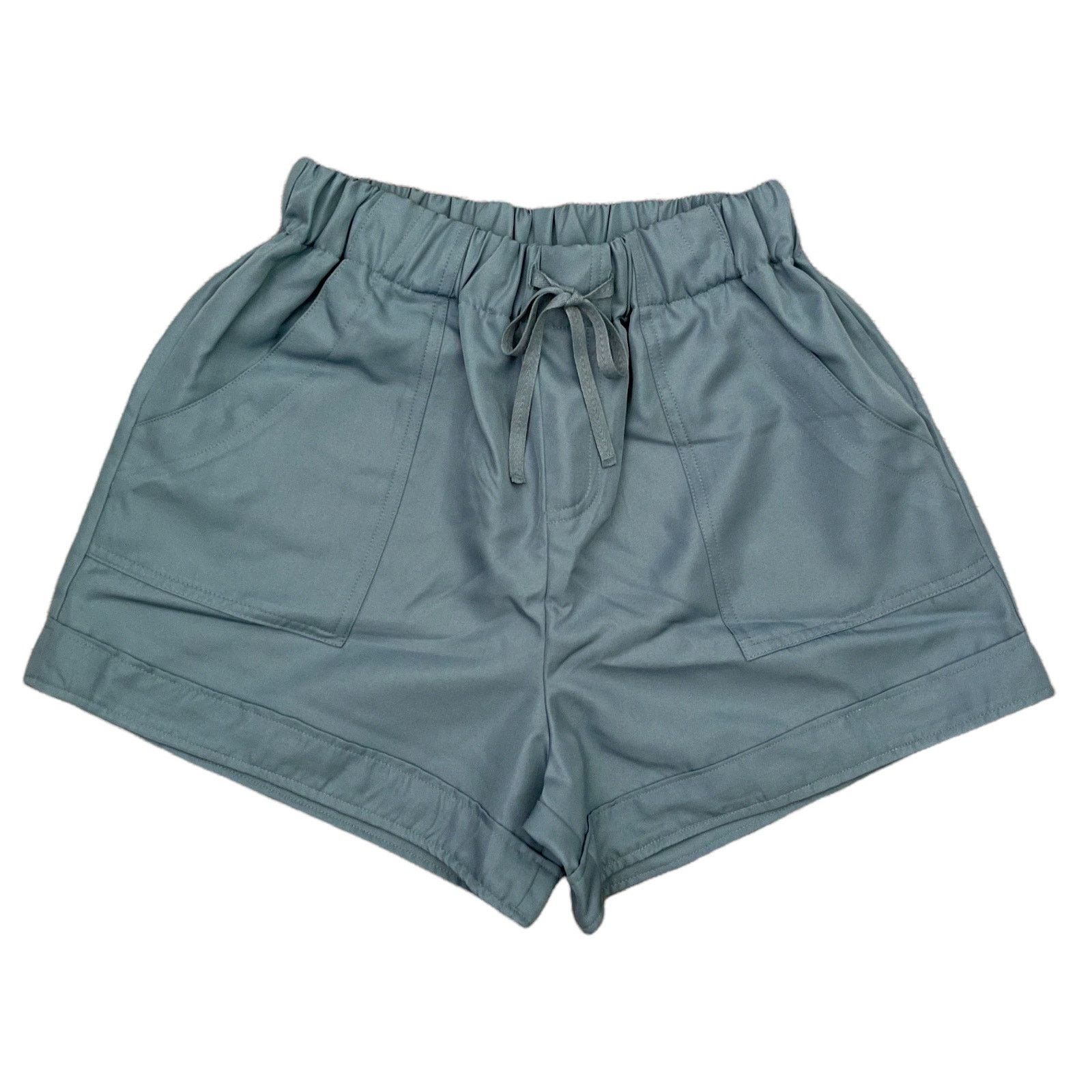 Other Zenana Blue Gray Drawstring Shorts Size Small Size 27" / US 4 / IT 40 - 7 Thumbnail