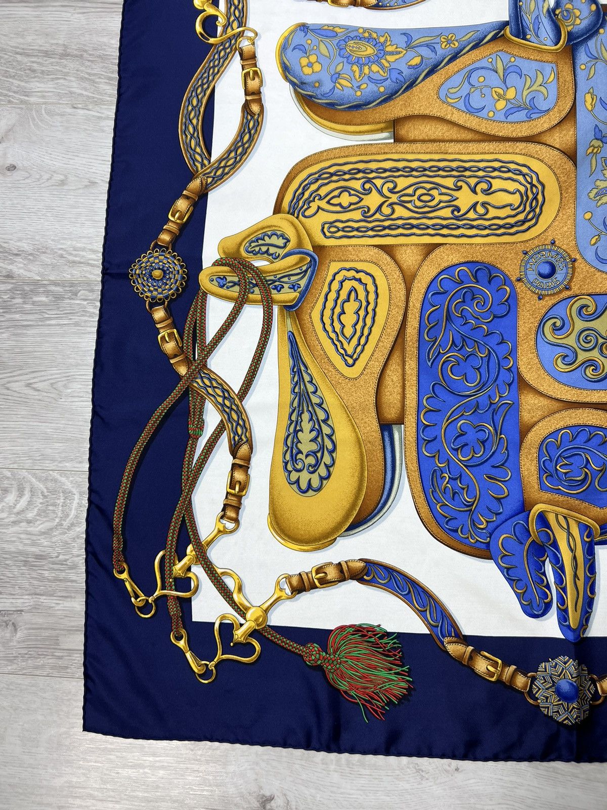Hermes Vintage Hermes Kare90 Festival By Henri D'origny Silk Scarf Size ONE SIZE - 4 Thumbnail