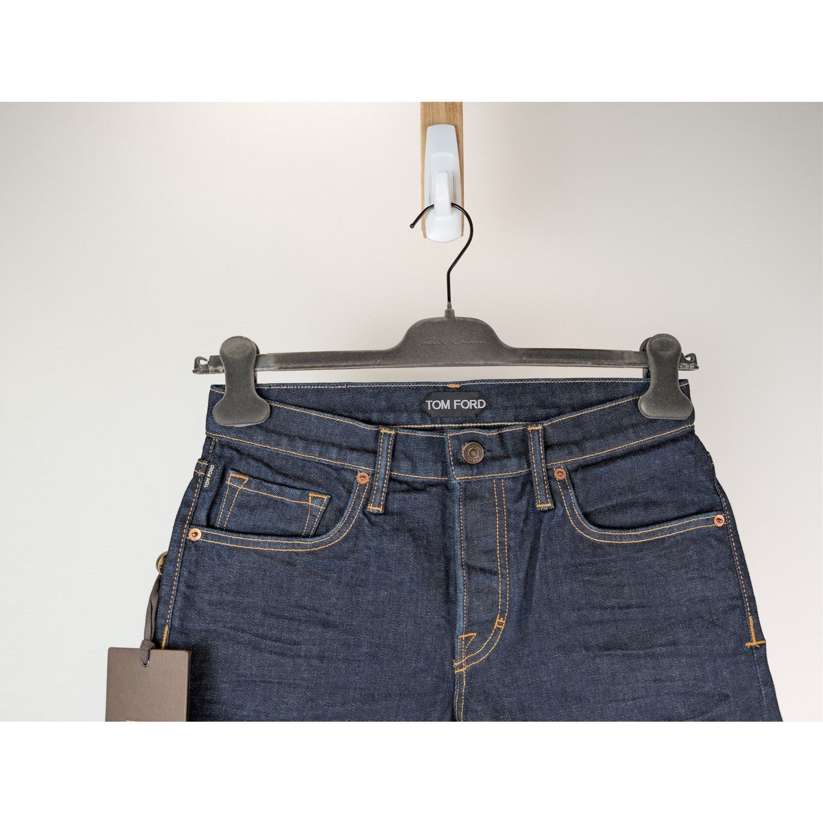 Tom Ford o1rshd1 Straight Denim Jeans in Indigo Blue Size US 40 / EU 56 - 3 Thumbnail