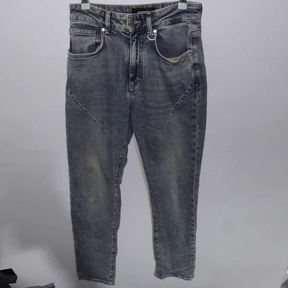 Represent Clo. Represent Baggy Front Stitch Jeans in Blue Stone wash 28 Size US 28 / EU 44 - 2 Thumbnail
