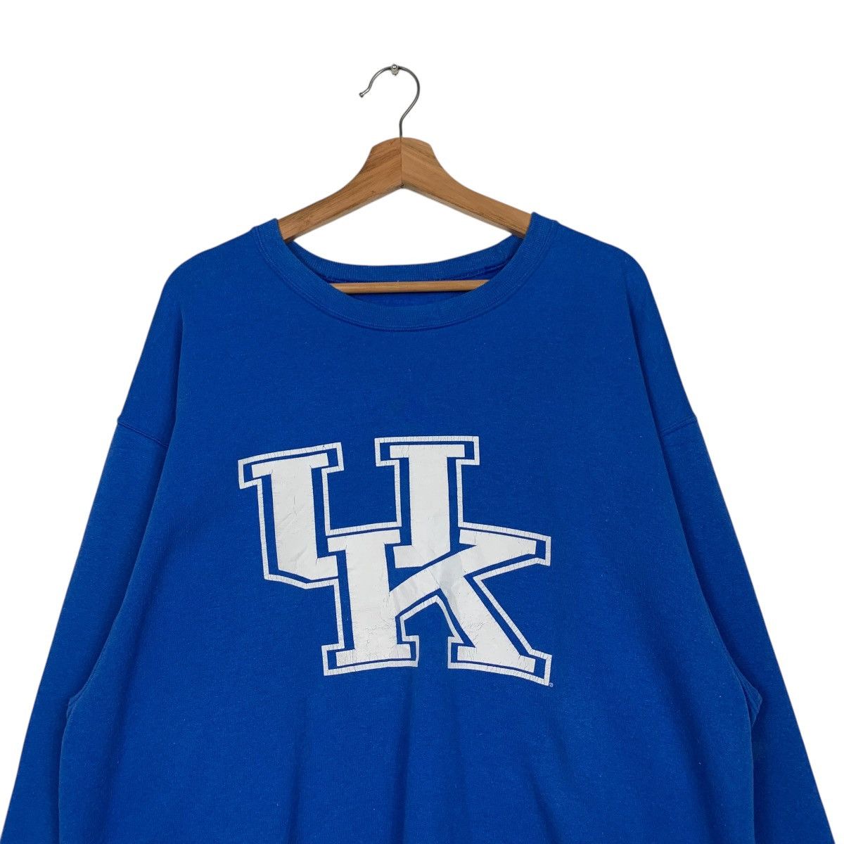 Vintage Vintage Blue Crewneck Sweatshirt UK Big Logo #1582-C71 Size US M / EU 48-50 / 2 - 2 Thumbnail