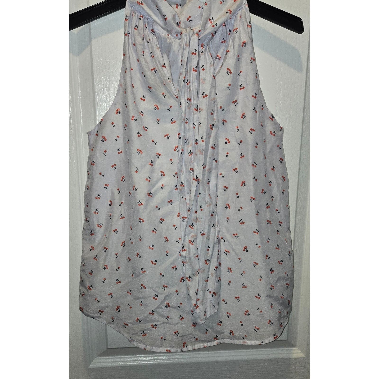 J.Crew J. Crew cherry halter tie tank sz 2 silk blend Size XS / US 0-2 / IT 36-38 - 3 Thumbnail