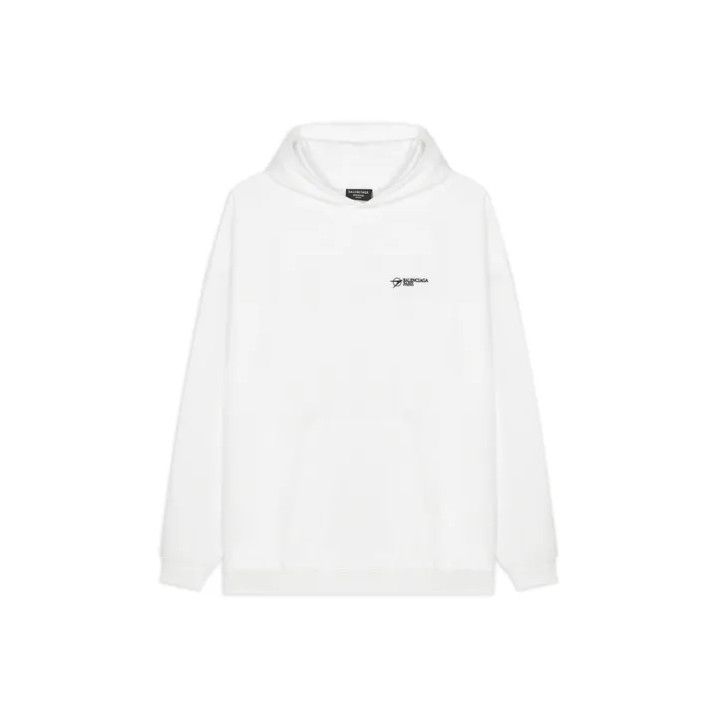 Balenciaga Balenciaga Embroidered Logo Casual Hoodie Size US S / EU 44-46 / 1 - 1 Thumbnail