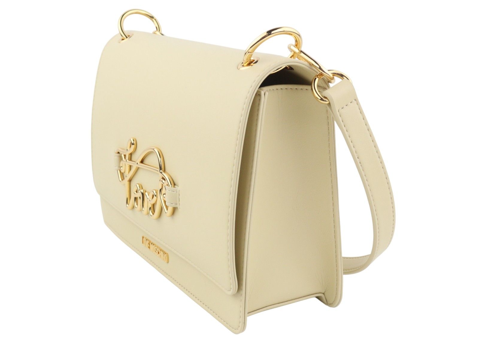 Love Moschino BORSA PU SOUL OS Beige Gold Tone Crossbody 87743 Size ONE SIZE - 5 Thumbnail