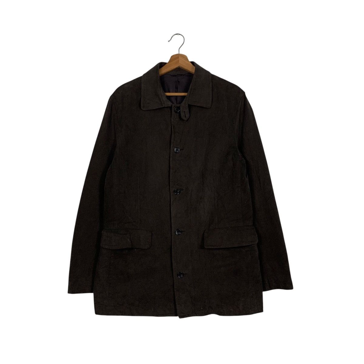 Calvin Klein CALVIN KLEIN Dark Brown Casual Jacket #1838-C80 Size US L / EU 52-54 / 3 - 1 Thumbnail