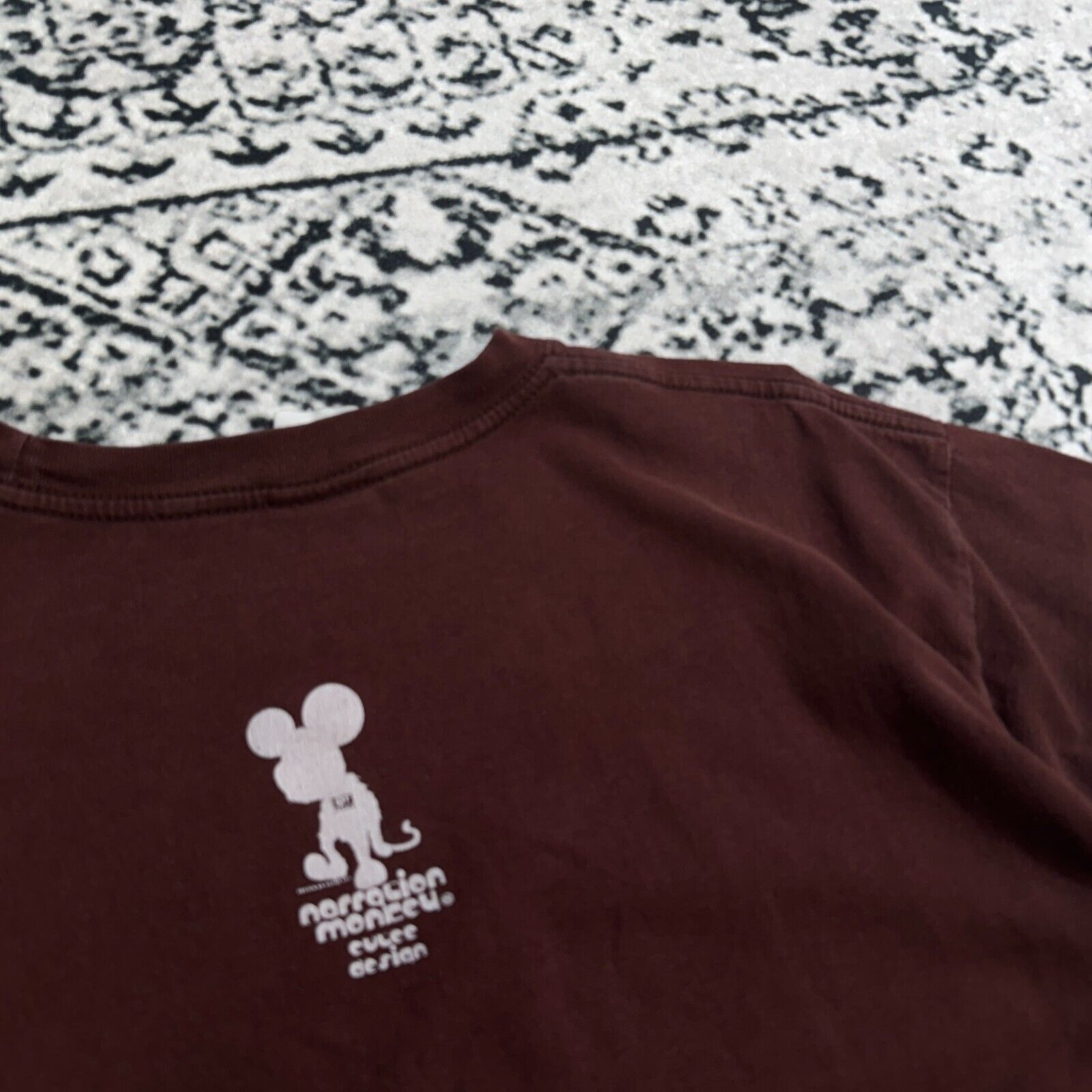 Vintage Vintage Brown Cotton T-Shirt Size M Cute Monkey Design Y2K Size US M / EU 48-50 / 2 - 13 Thumbnail