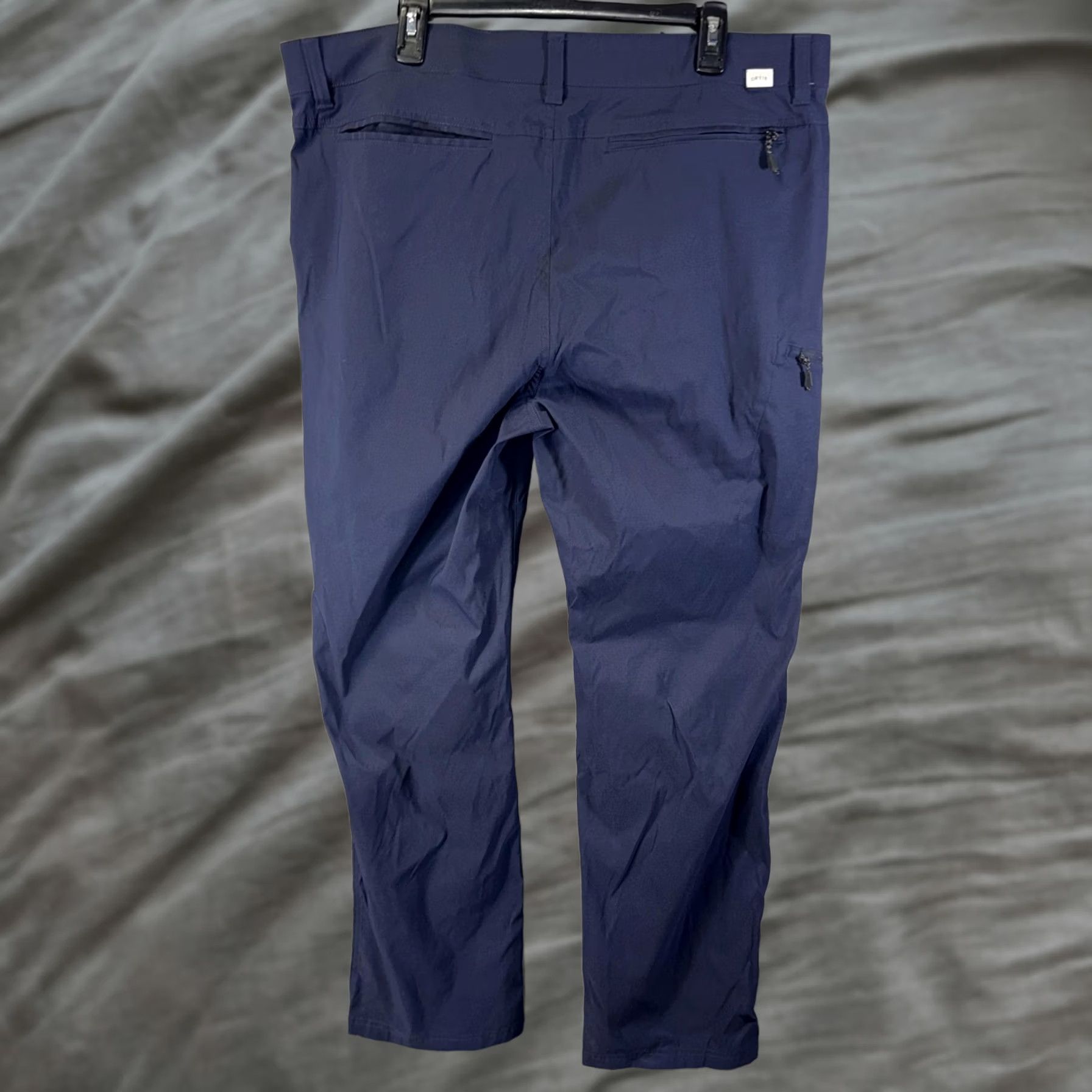 Orvis Orvis Pants Mens 40x32 Blue Stretch Lightweight Hiking Travel Zip Pockets Size US 40 / EU 56 - 1 Thumbnail