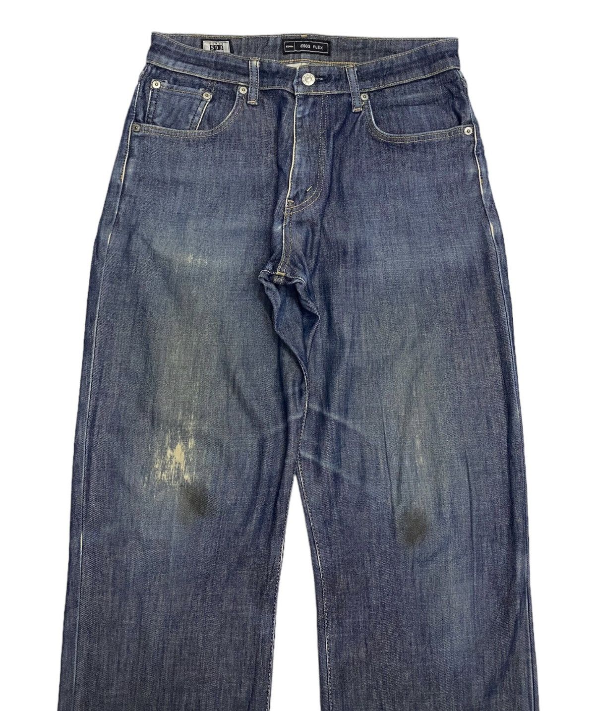 Edwin EDWIN 503FLEX BAGGY DISTRESSED DENIM UNDERCOVER STYLE DESIGN Size US 31 - 3 Thumbnail