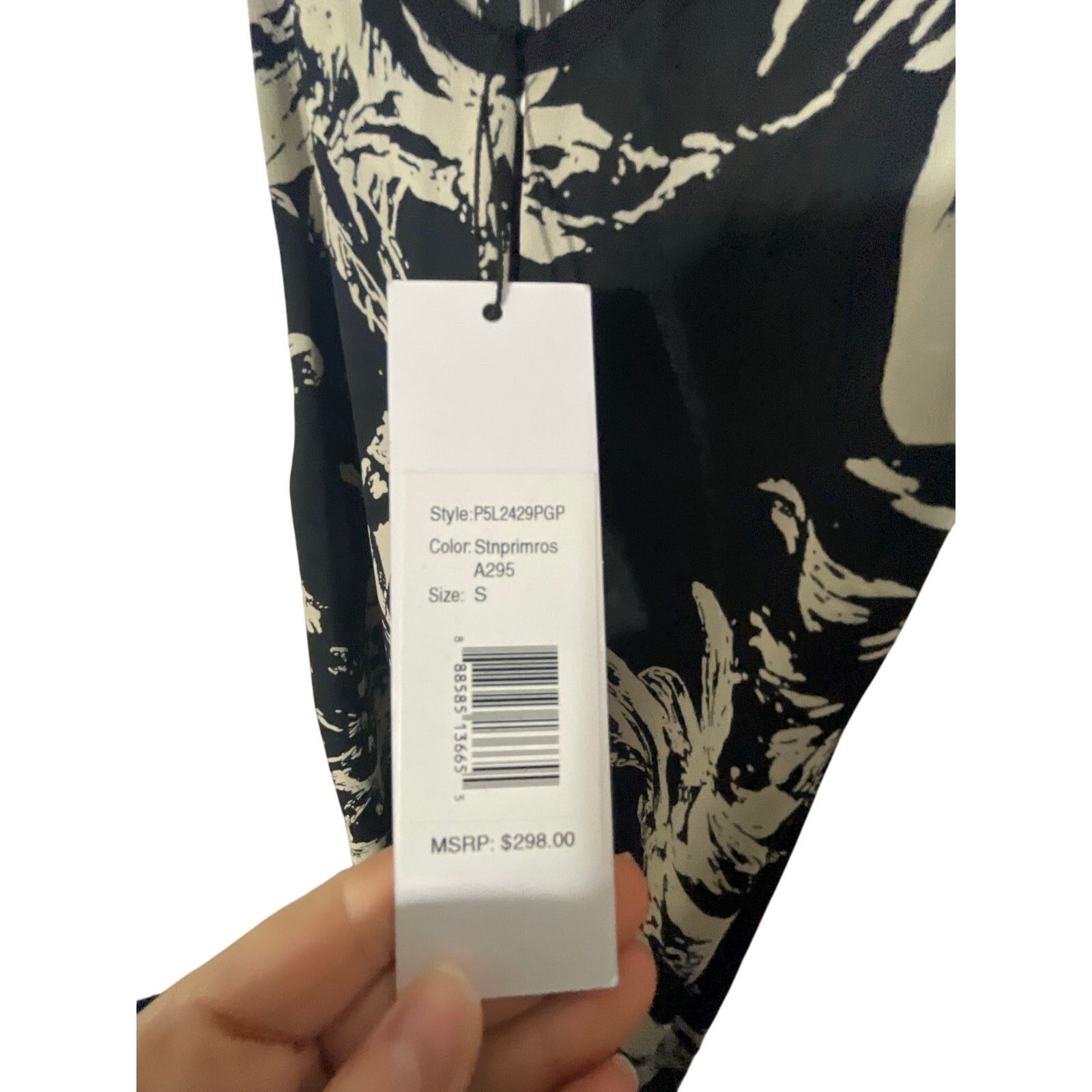 Parker NWT Parker Elegant Keyhole Halter Black Floral Dress S Size S / US 4 / IT 40 - 3 Thumbnail