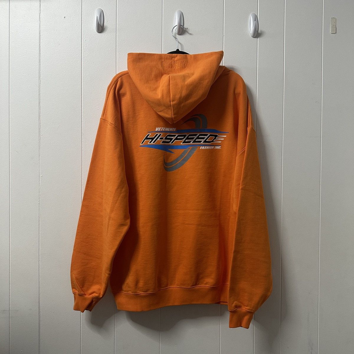 Vetements Hi Speed Orange Hoodie Size Small