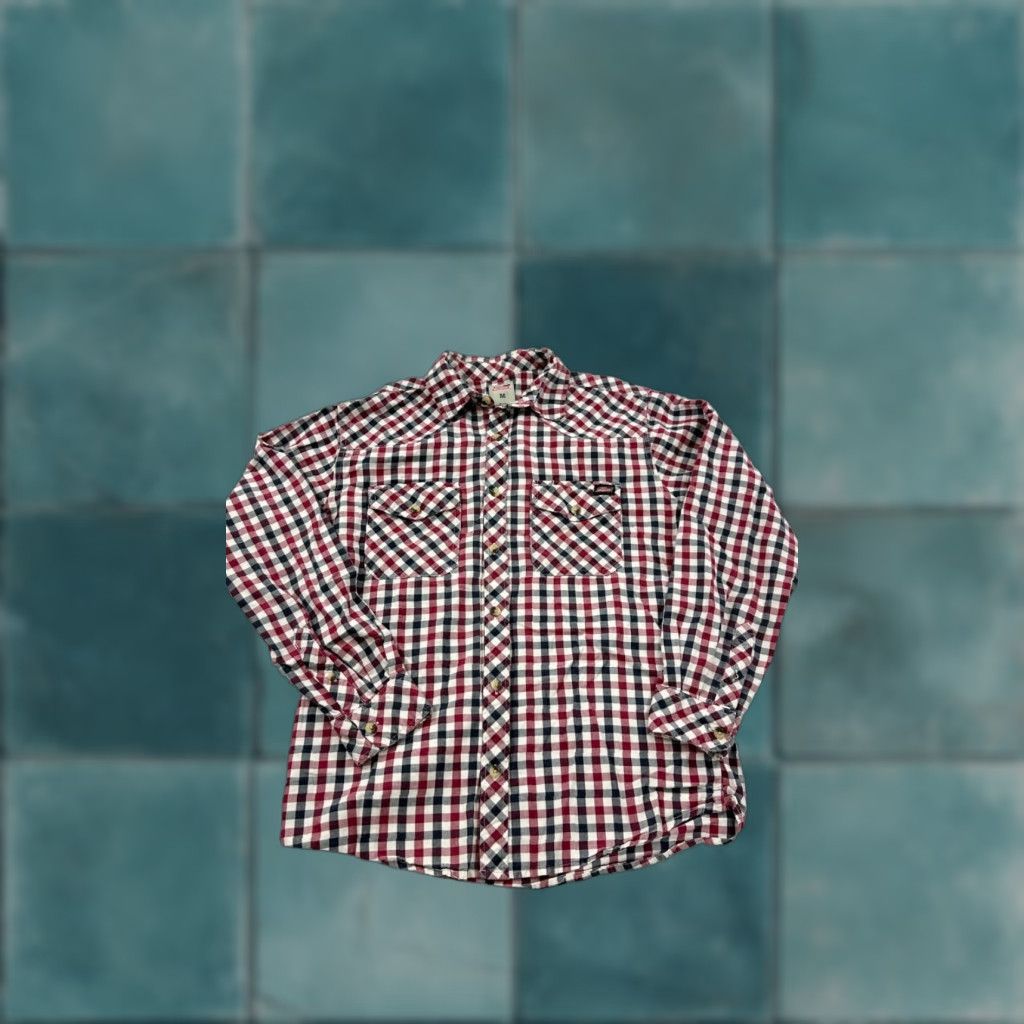 Dickies Dickies Shirt Mens Medium Multi Check Button-Up Long Sleeve with Pockets, 100% Cotton, Breathable Regular Fit, Outdoor Casual Workwear Size US M / EU 48-50 / 2 - 1 Thumbnail